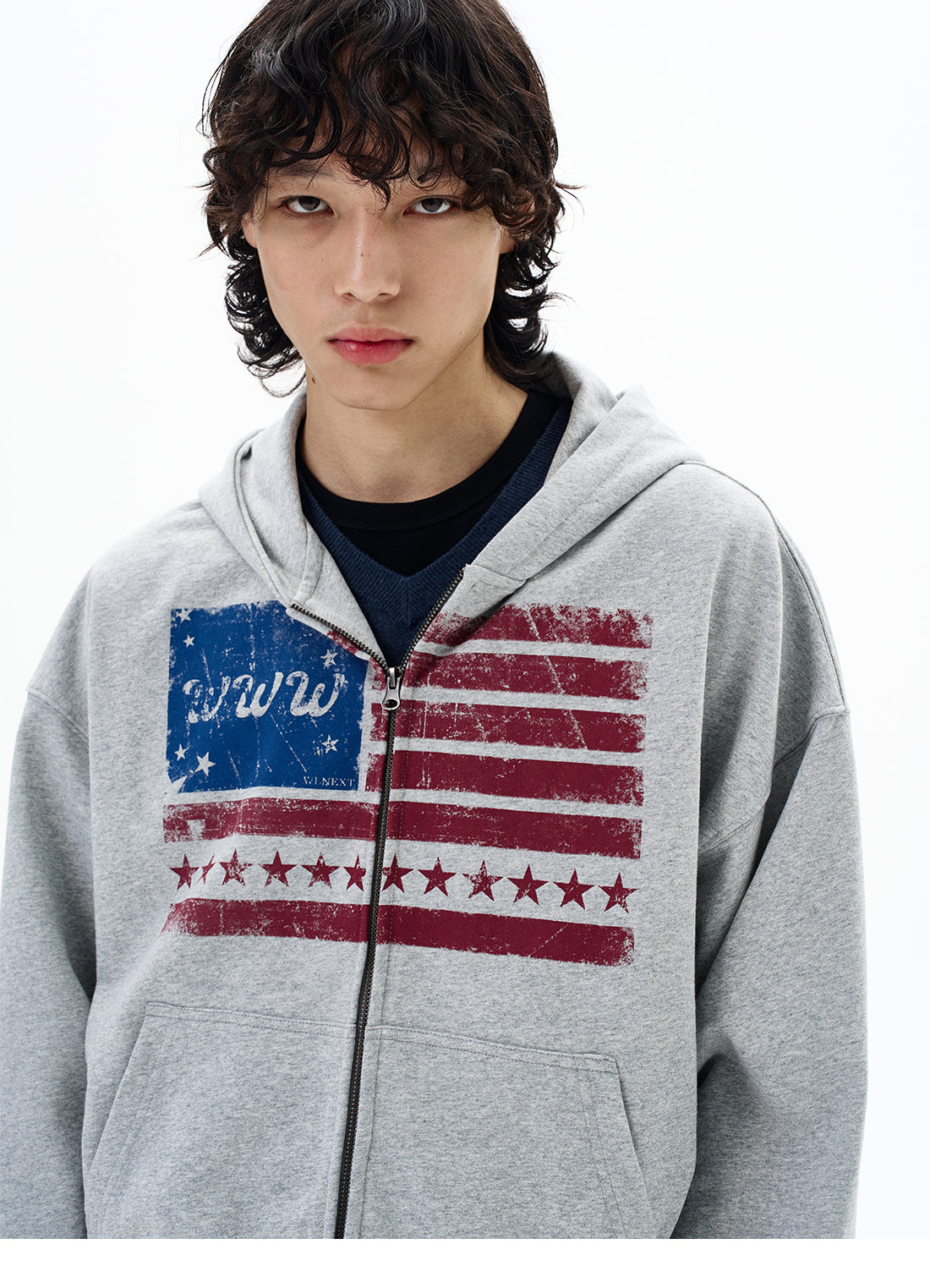 QS640B zip hoodie