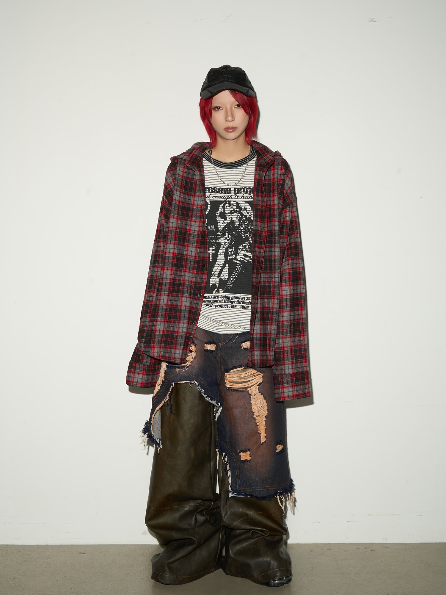 QS630B check shirts