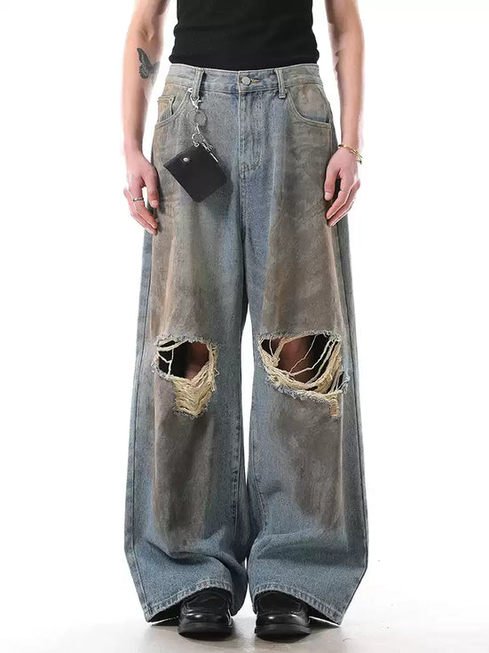 QS403B damage denim