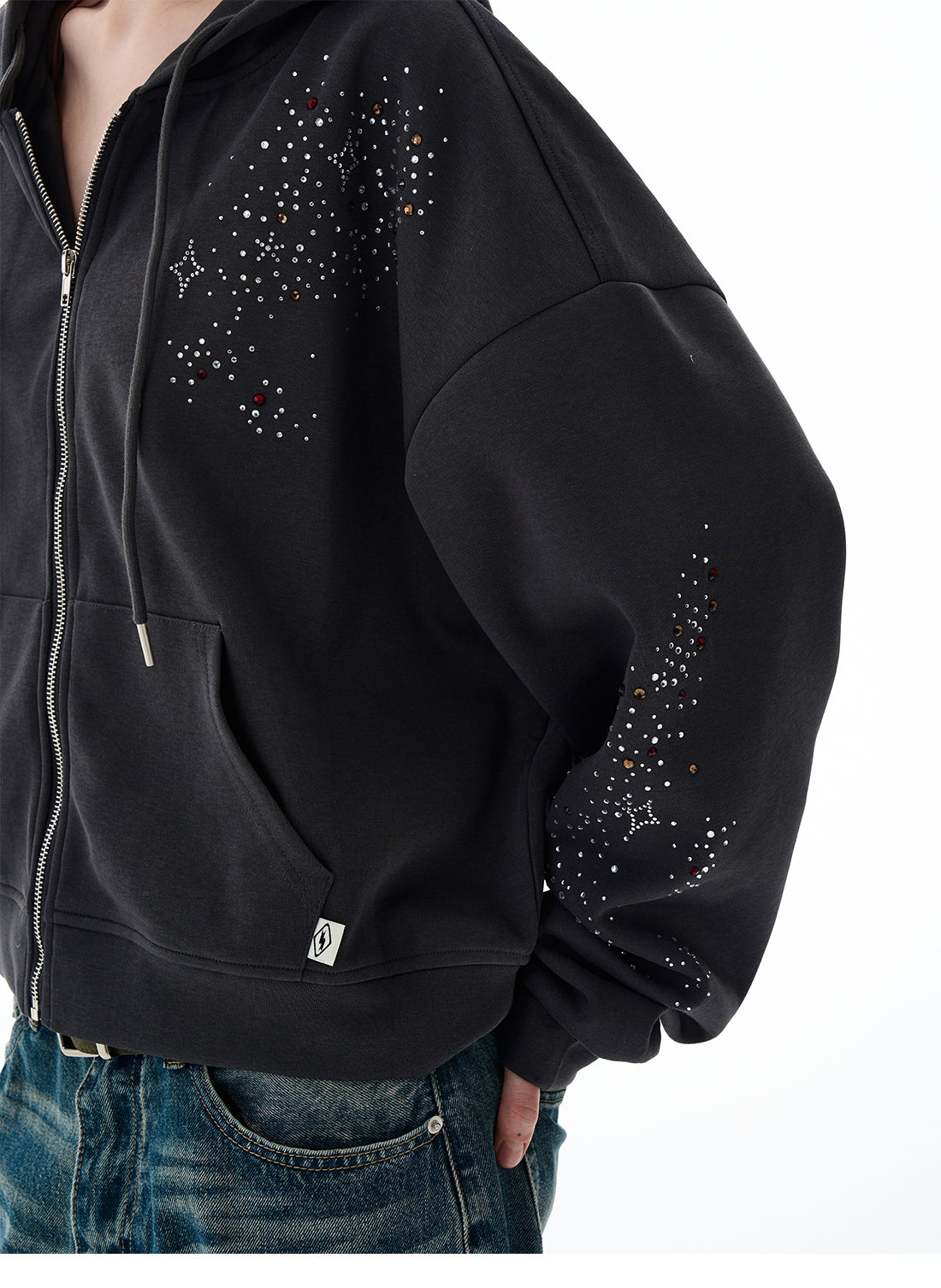 QS607B zip hoodie