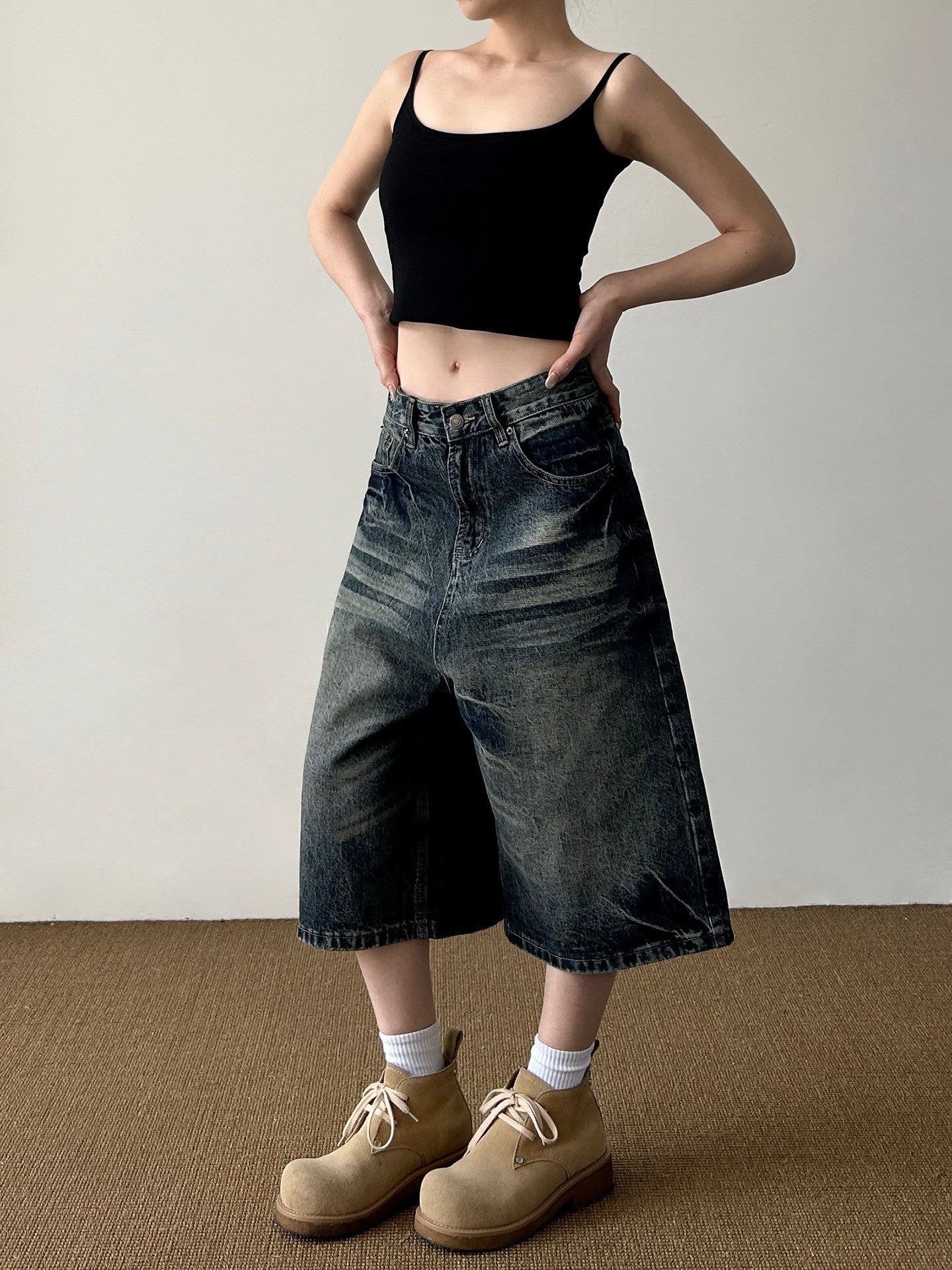 QS787B denim shorts