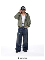QS259B zip hoodie