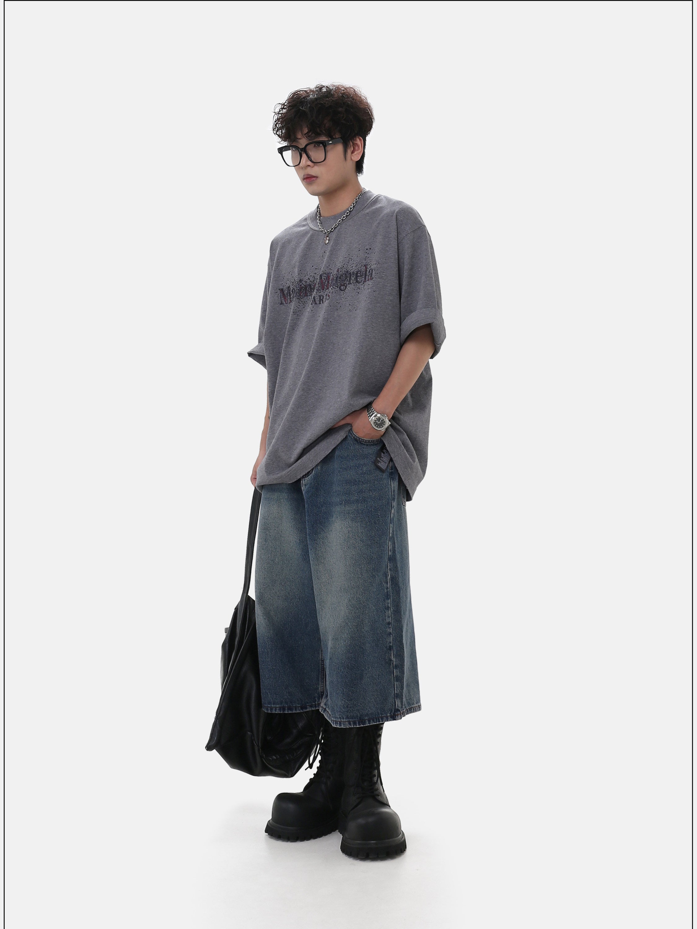 QS771B denim shorts