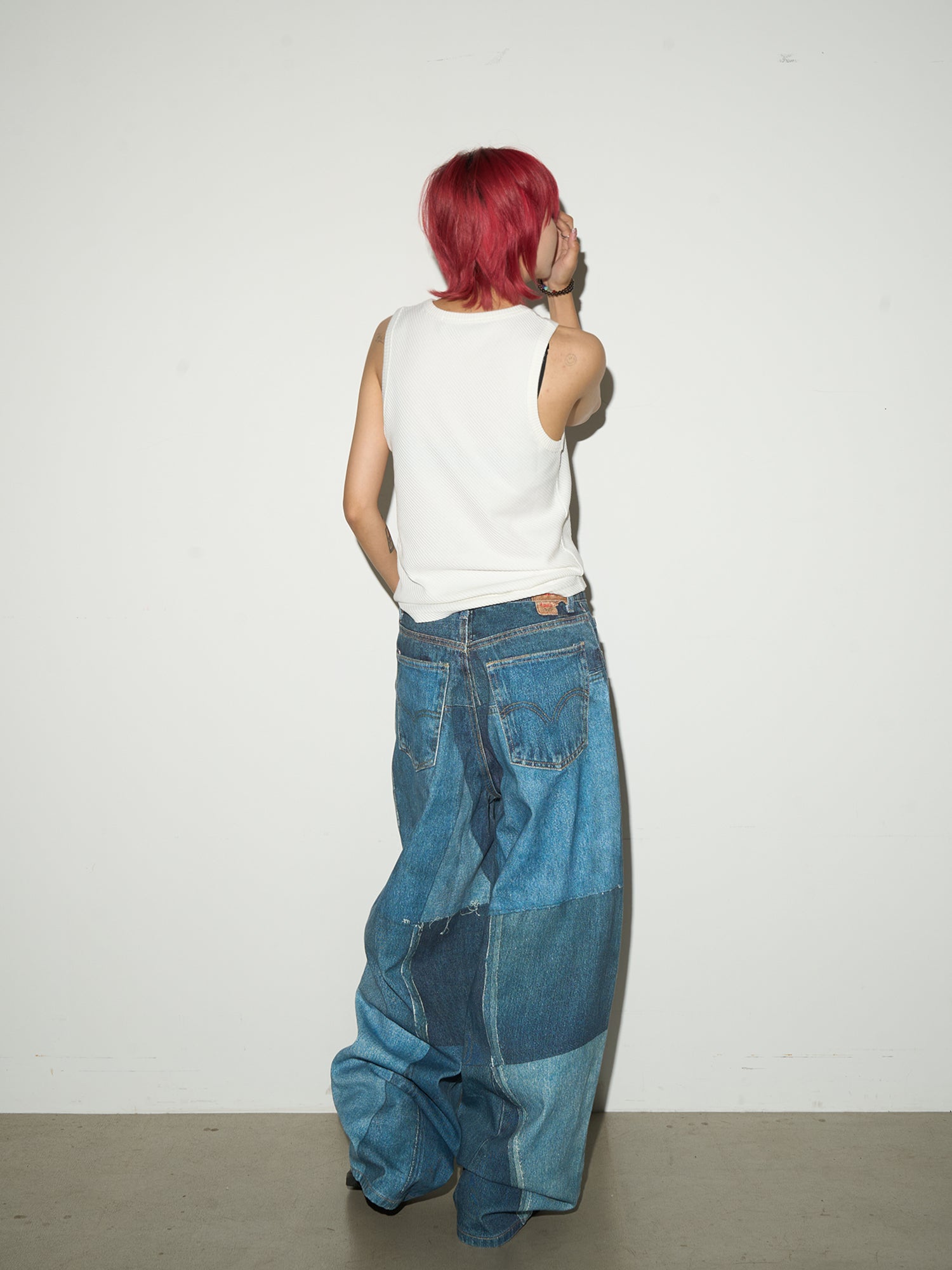 QS561B print denim