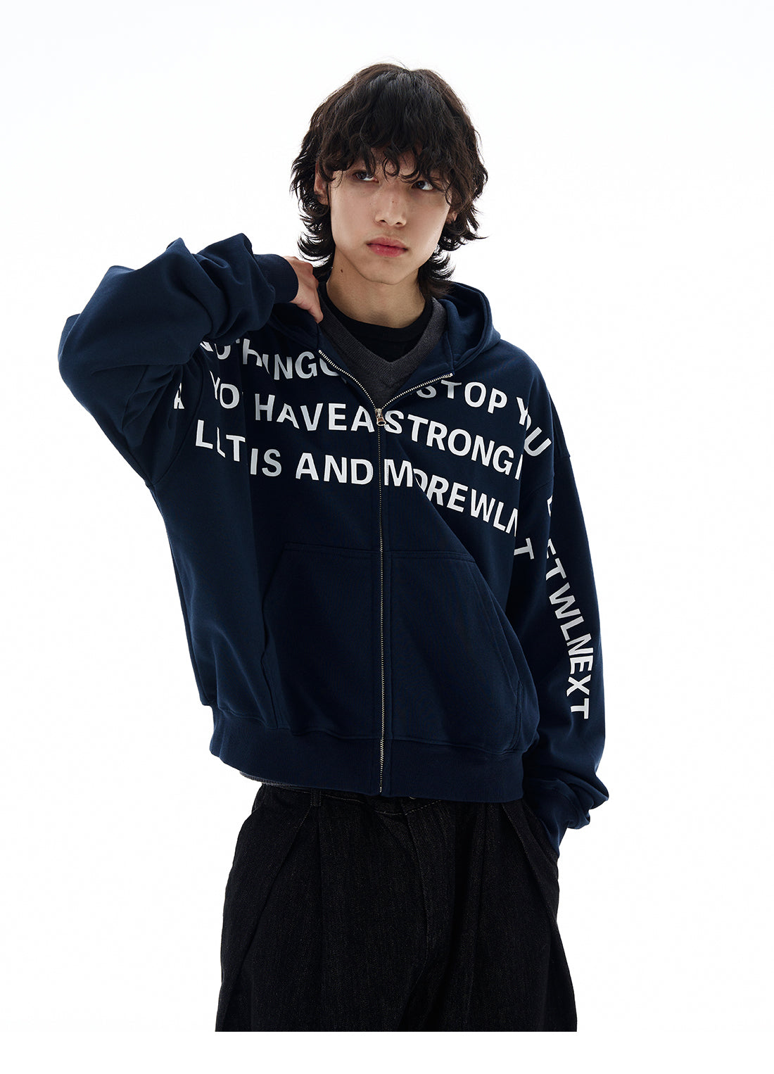 QS611B zip hoodie