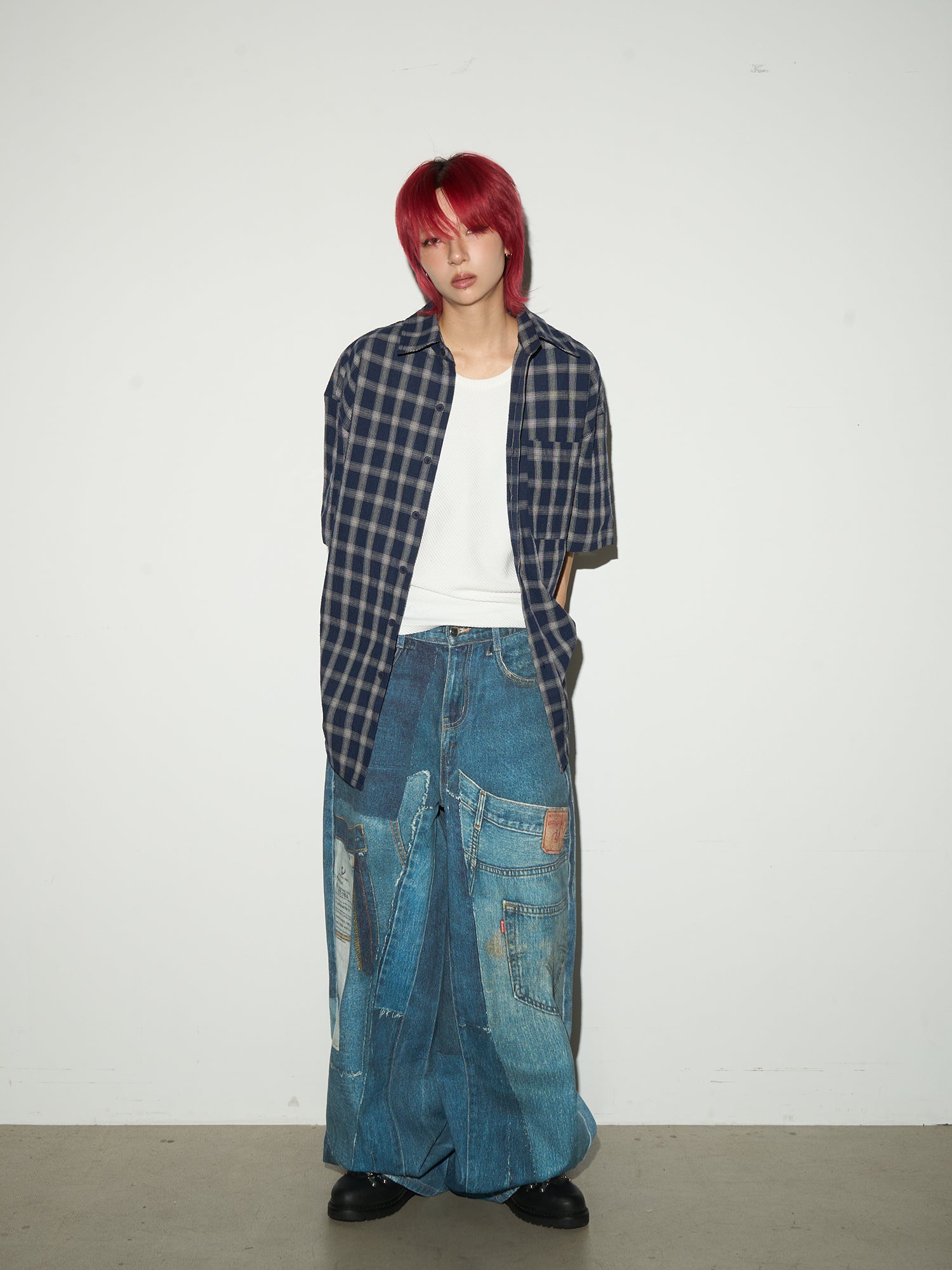QS561B print denim