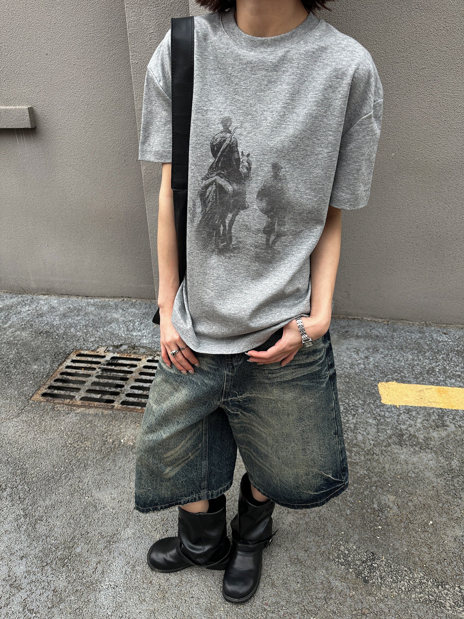 QS819B denim shorts