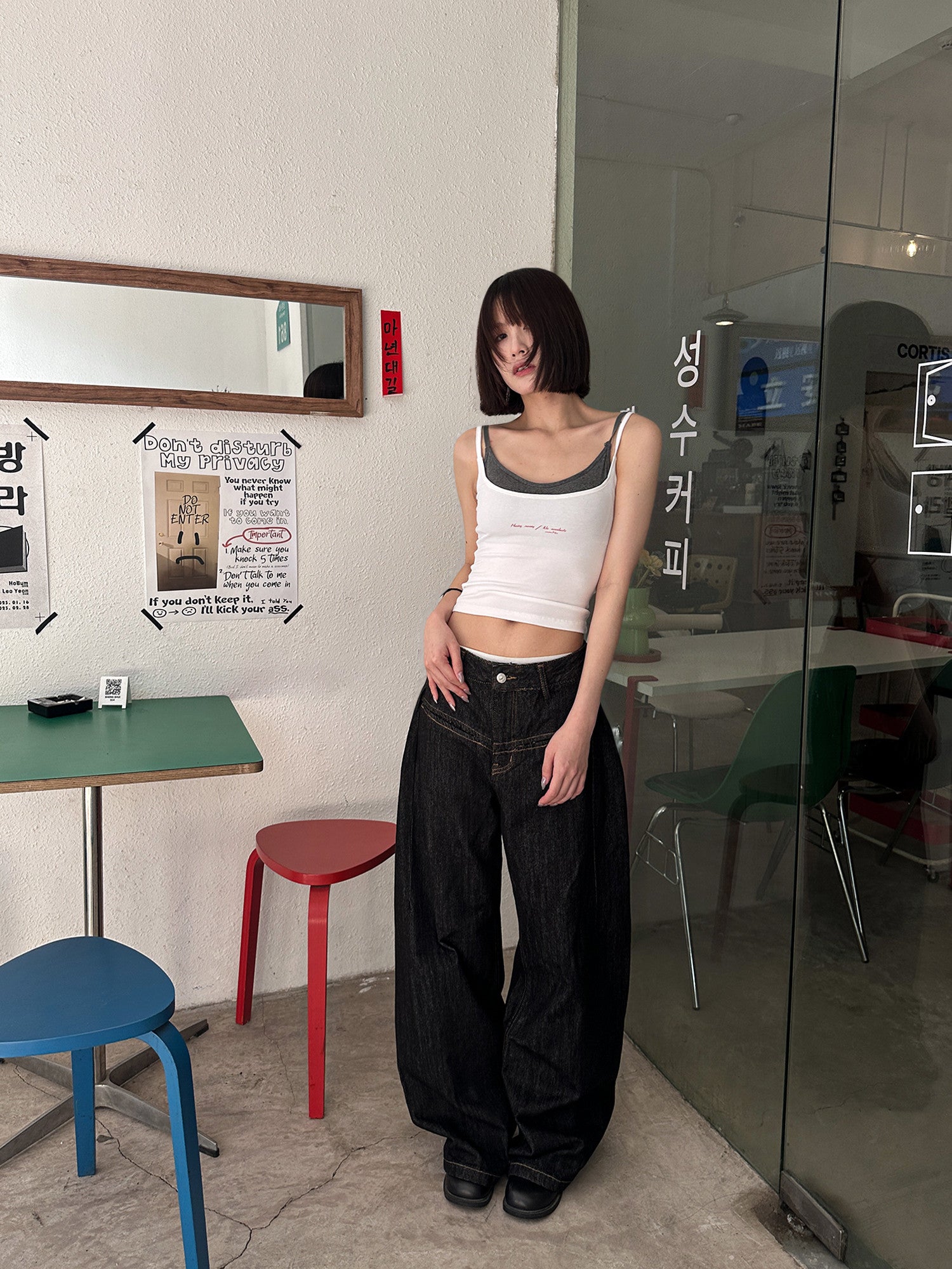 QS822B loose denim
