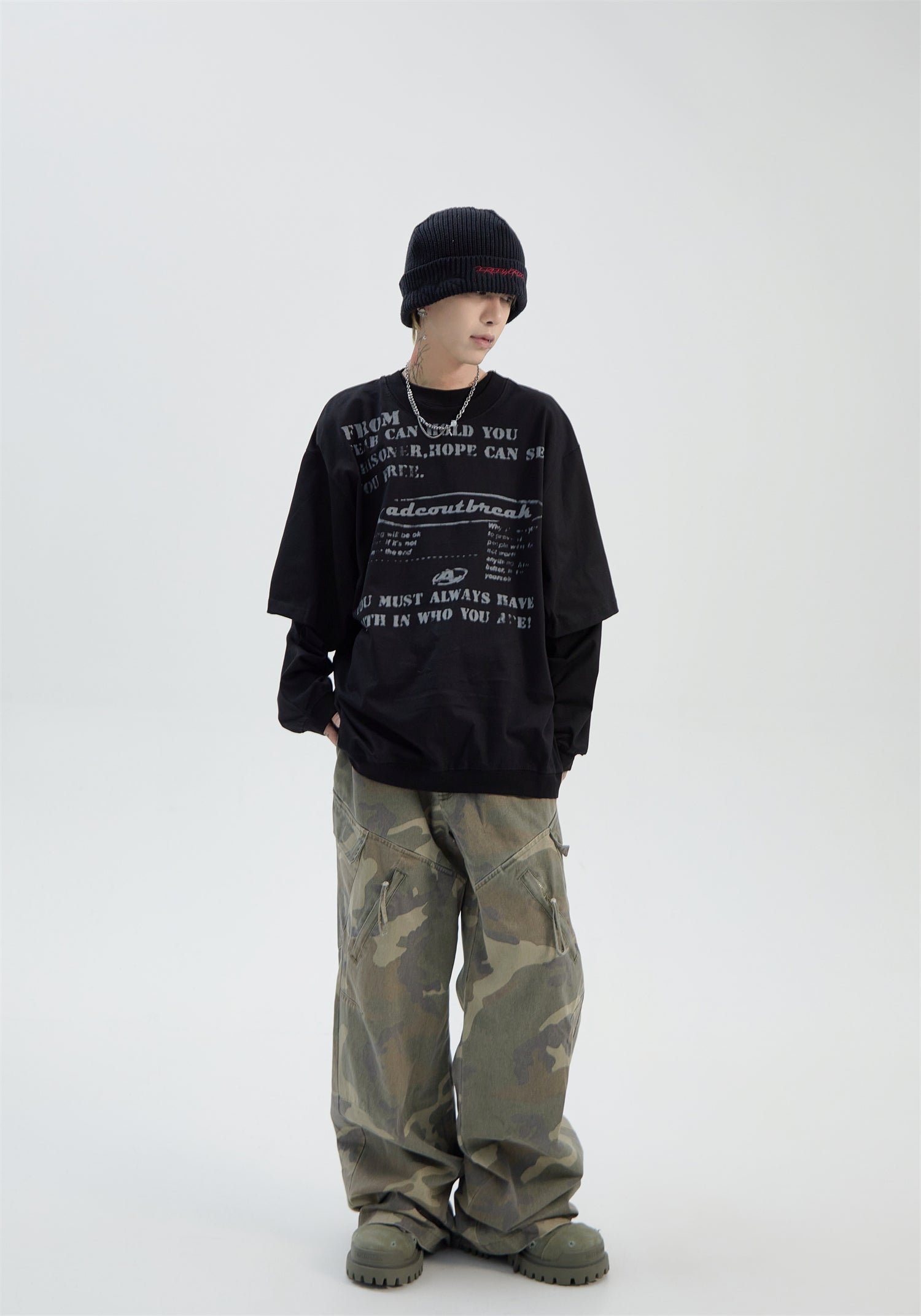 QS890A layered L/S tops