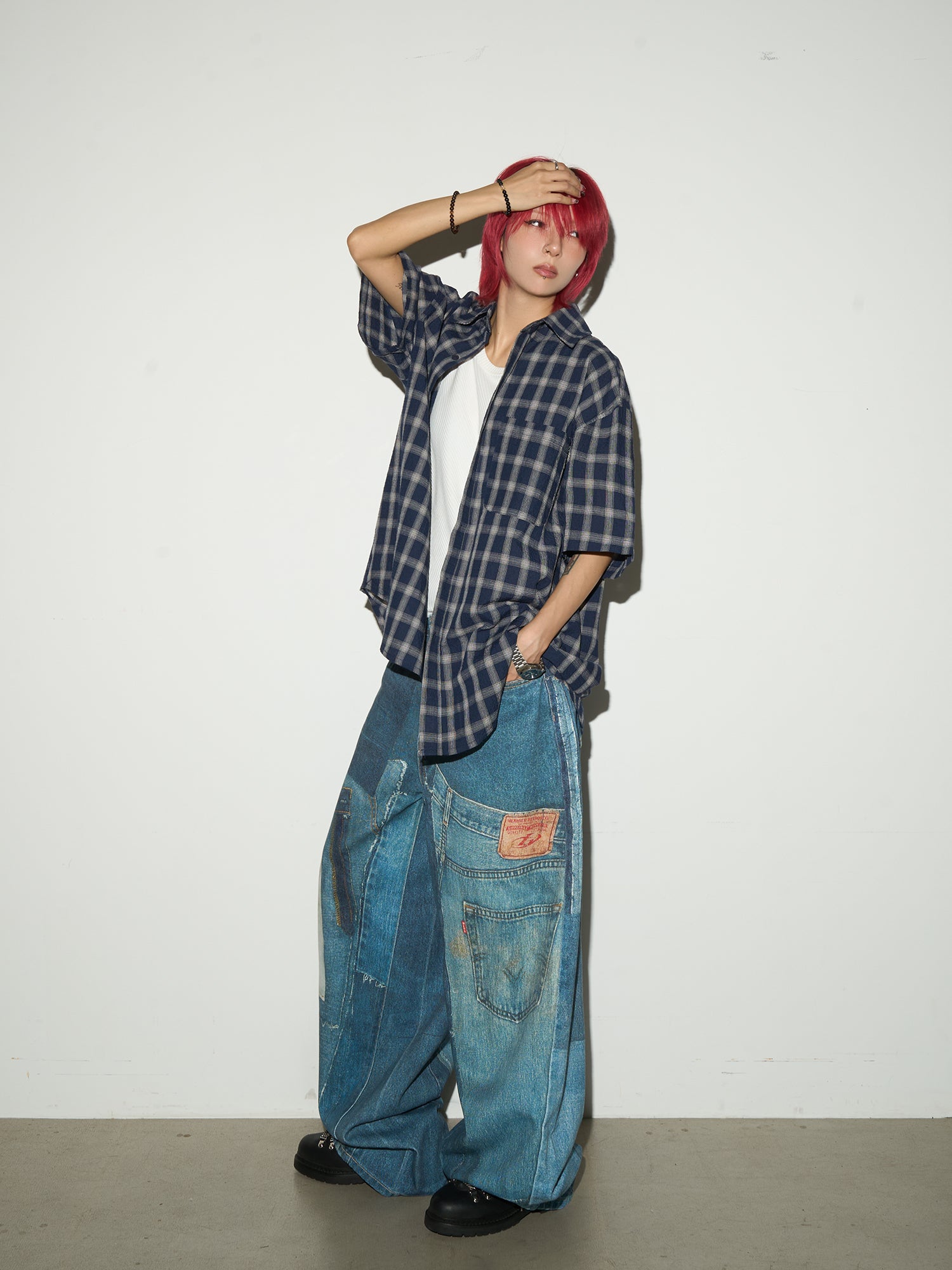QS561B print denim