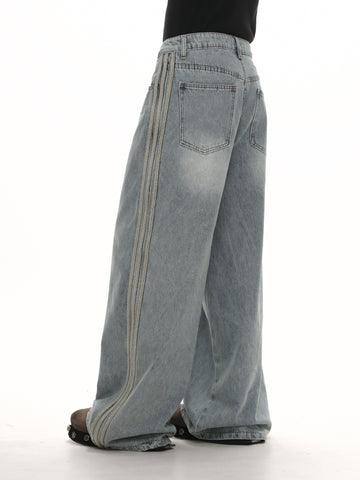 QS457A side line denim