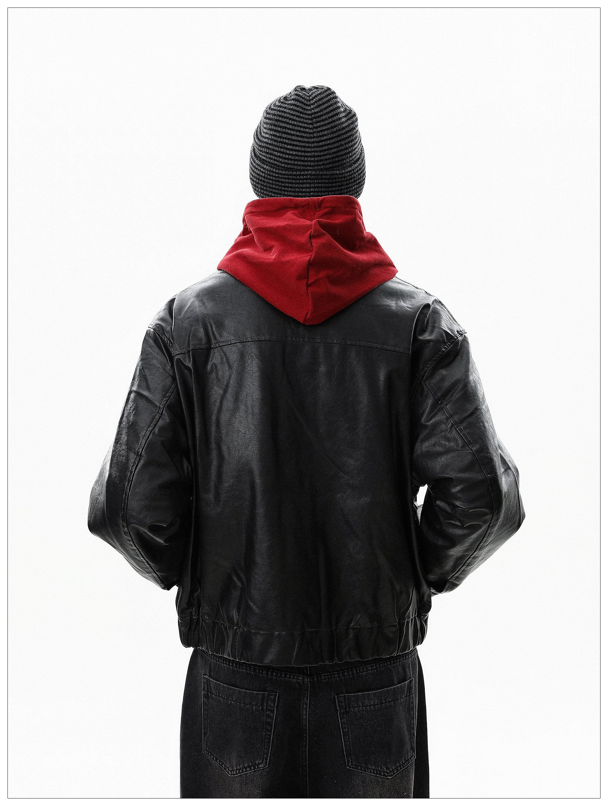 QS669B leather jacket