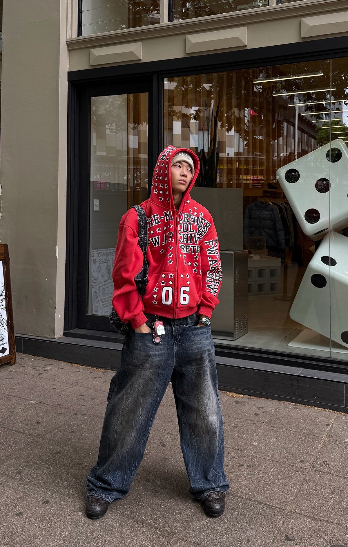 QS727B zip hoodie