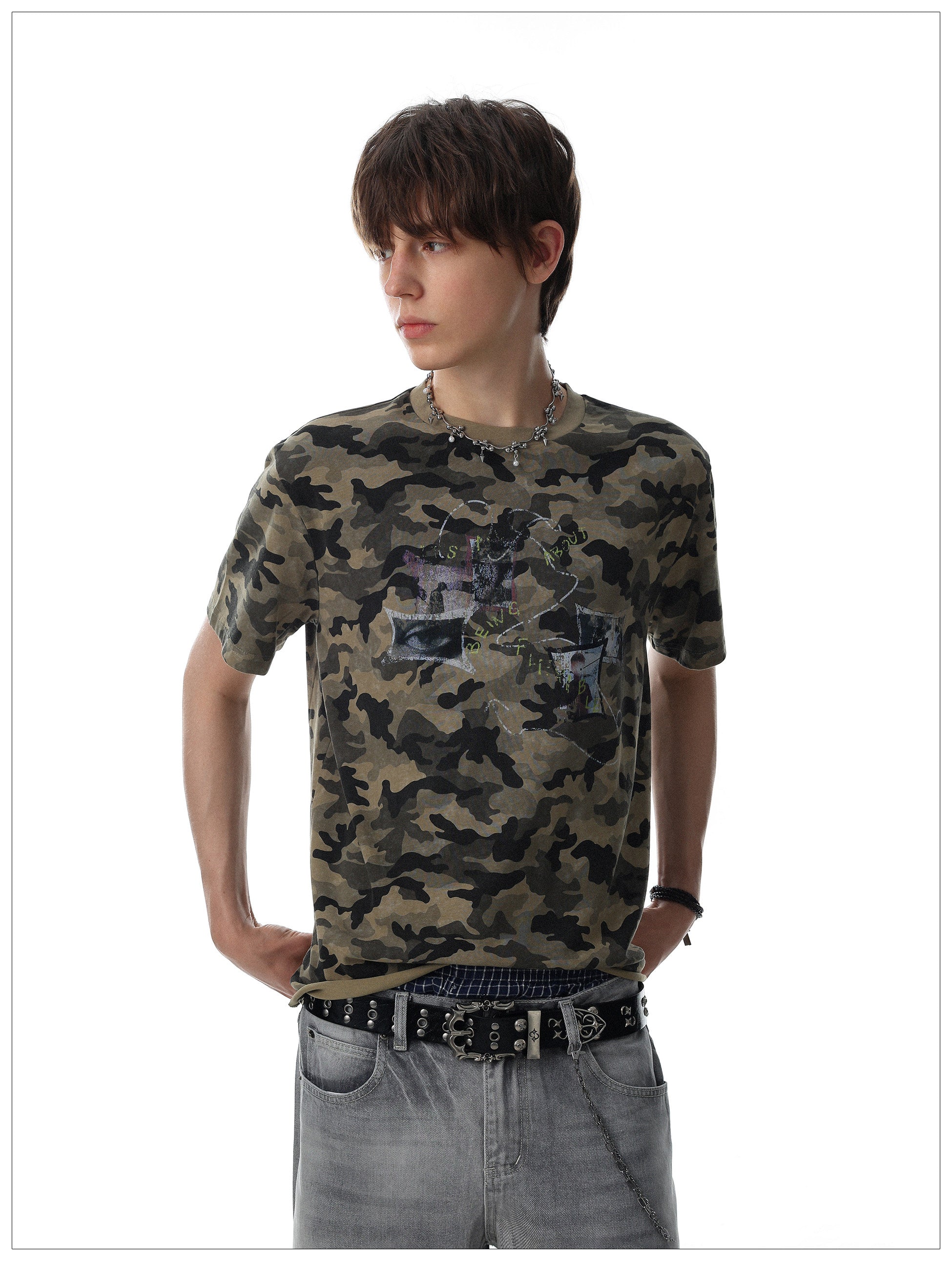 QS781B camouflage tee