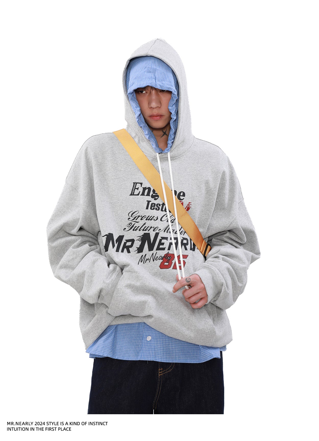 QS879A print hoodie