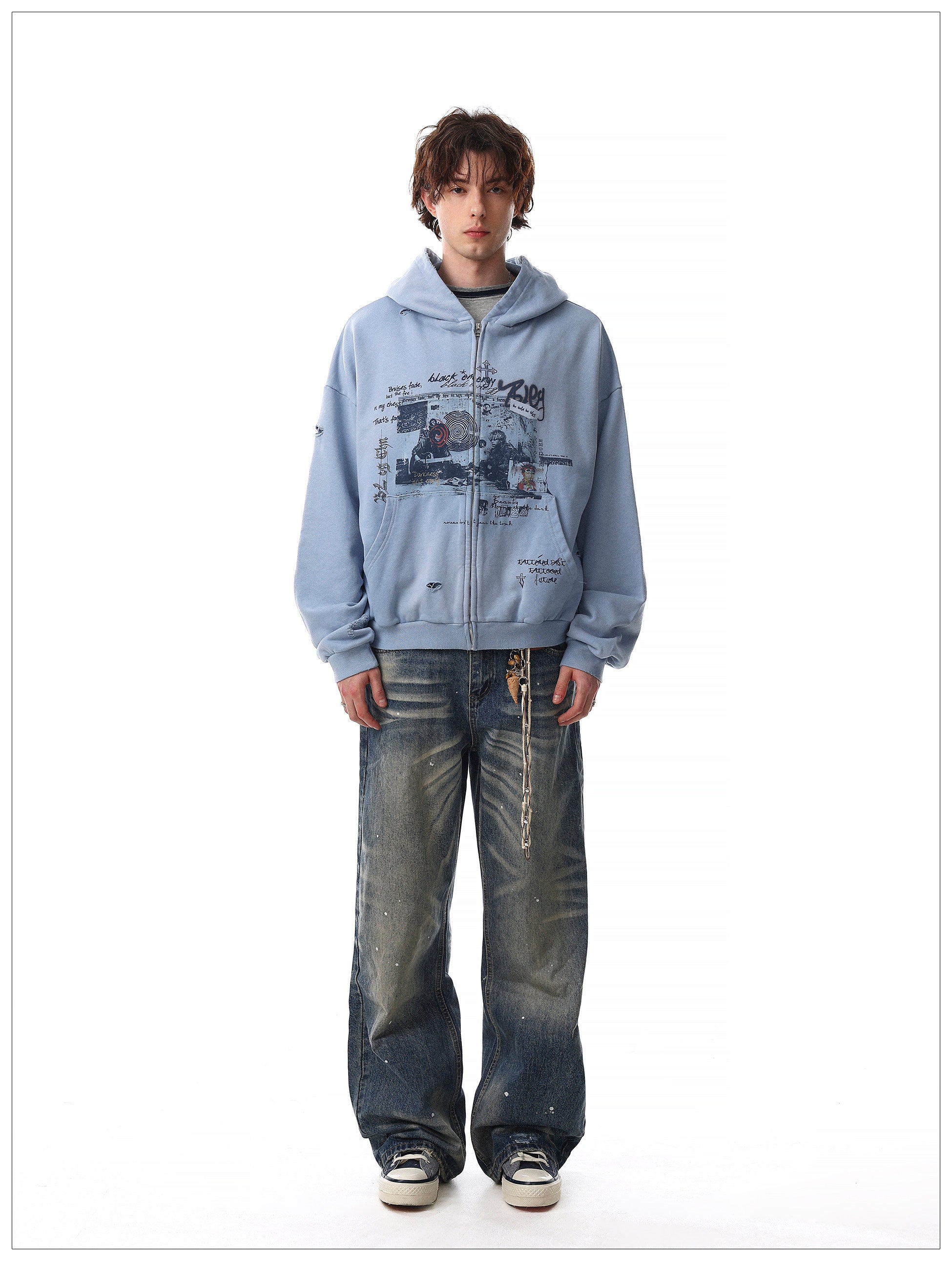 QS686B zip hoodie