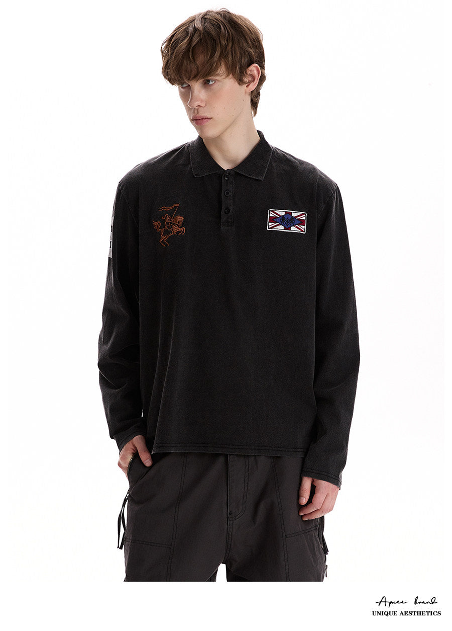 QS896B L/S polo