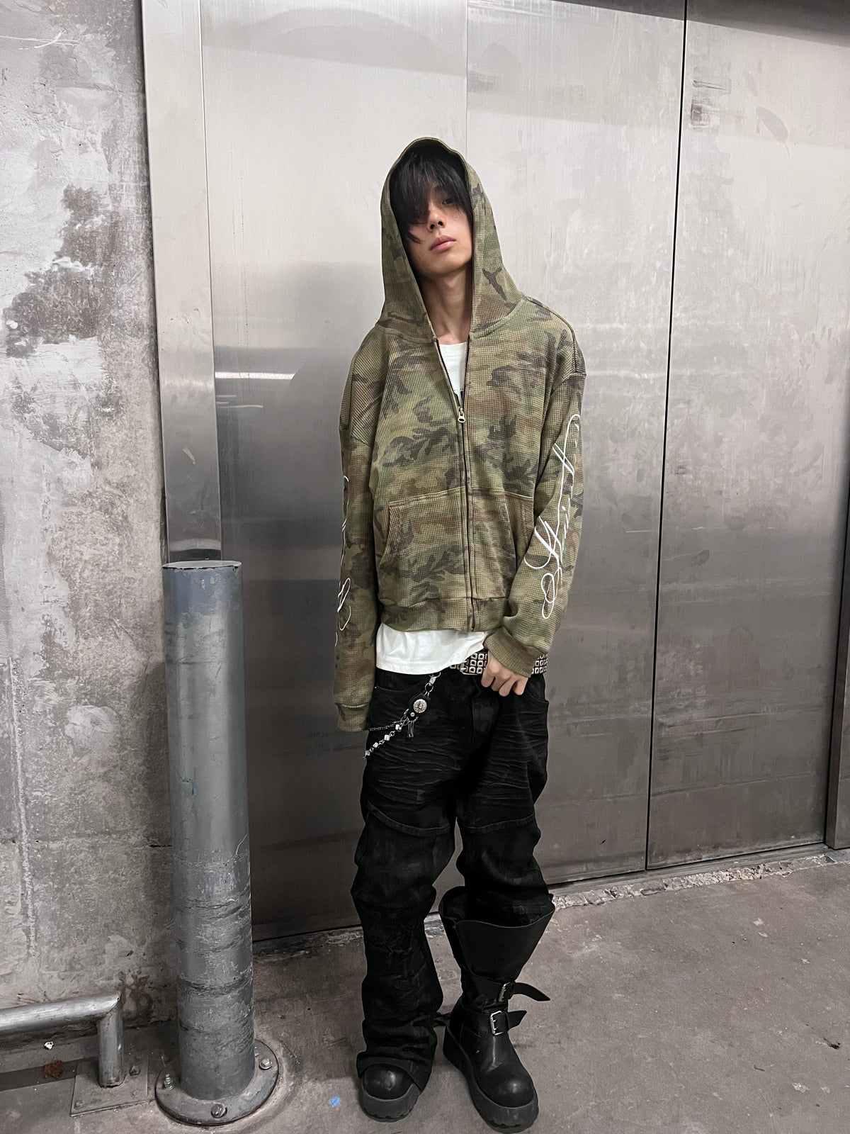 QS916B zip hoodie