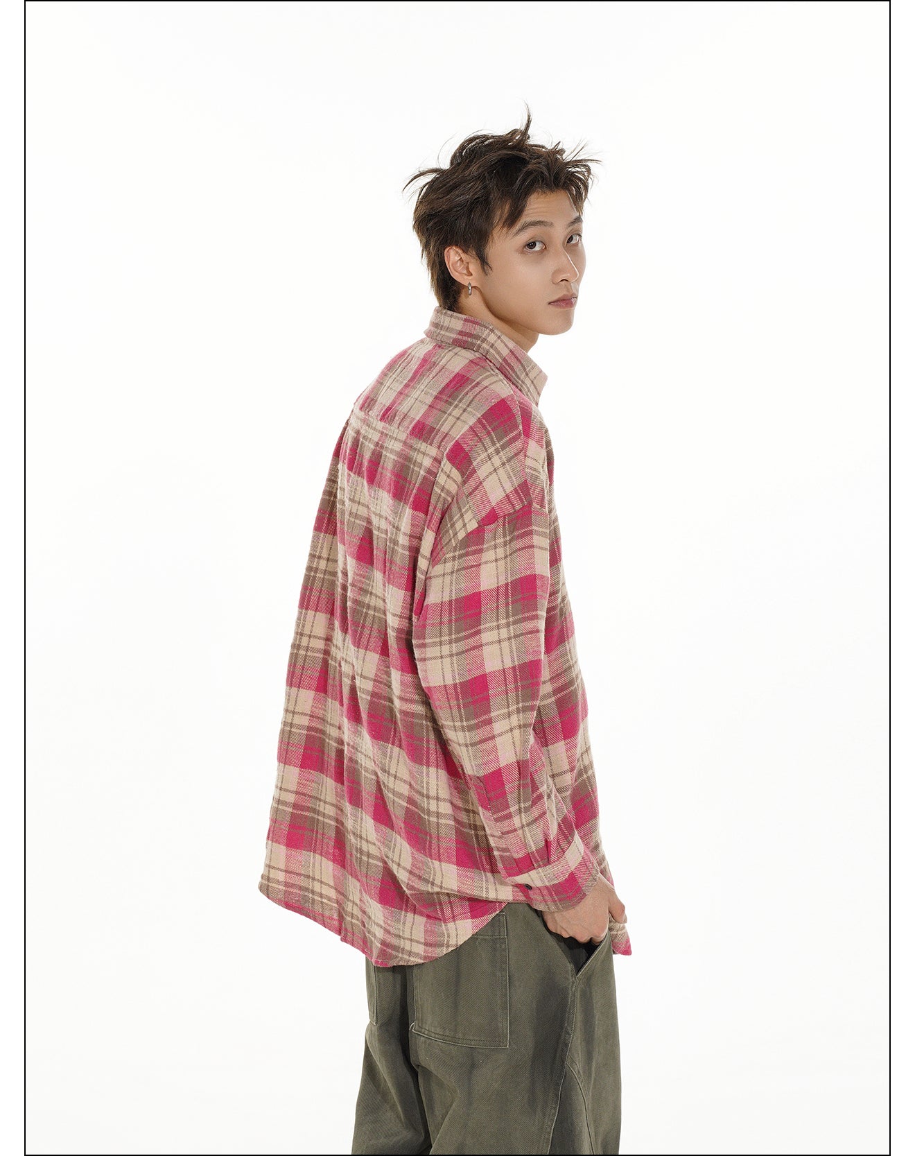 QS972A check shirts