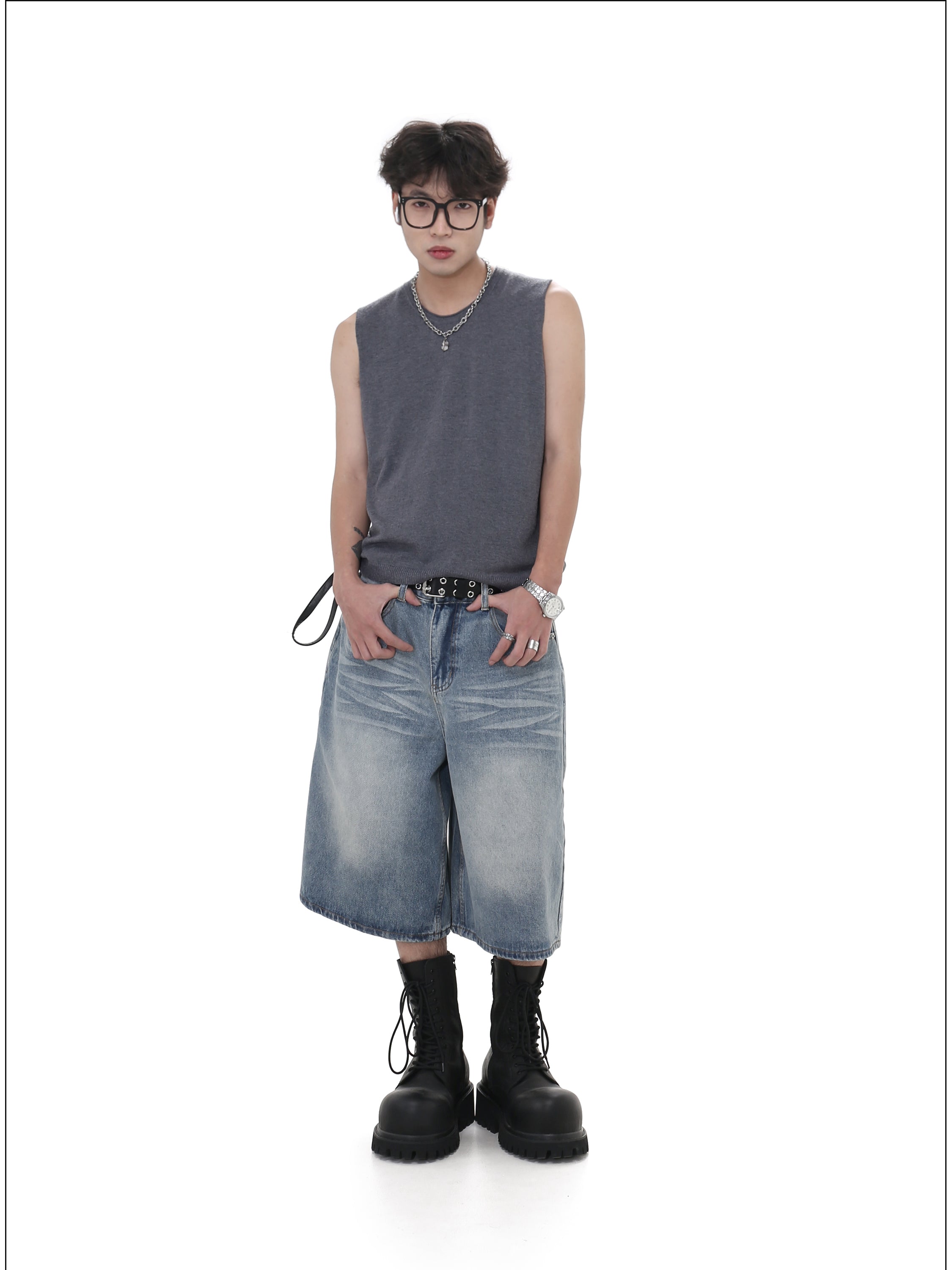 QS428B denim shorts