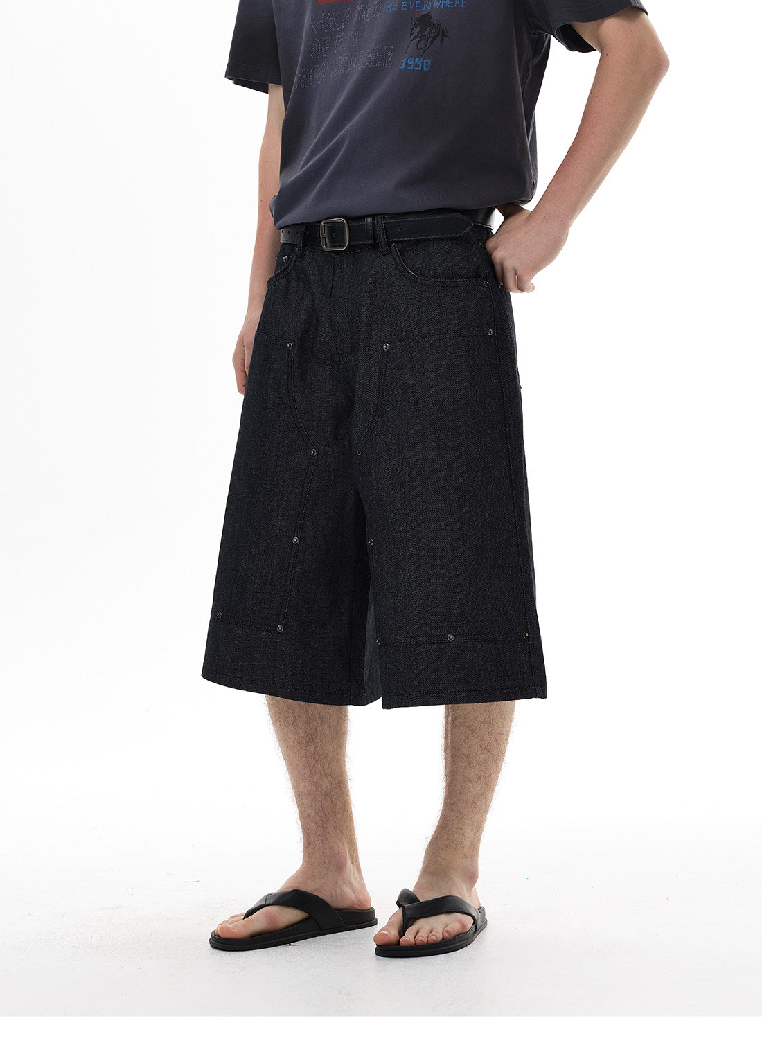 QS823B denim shorts