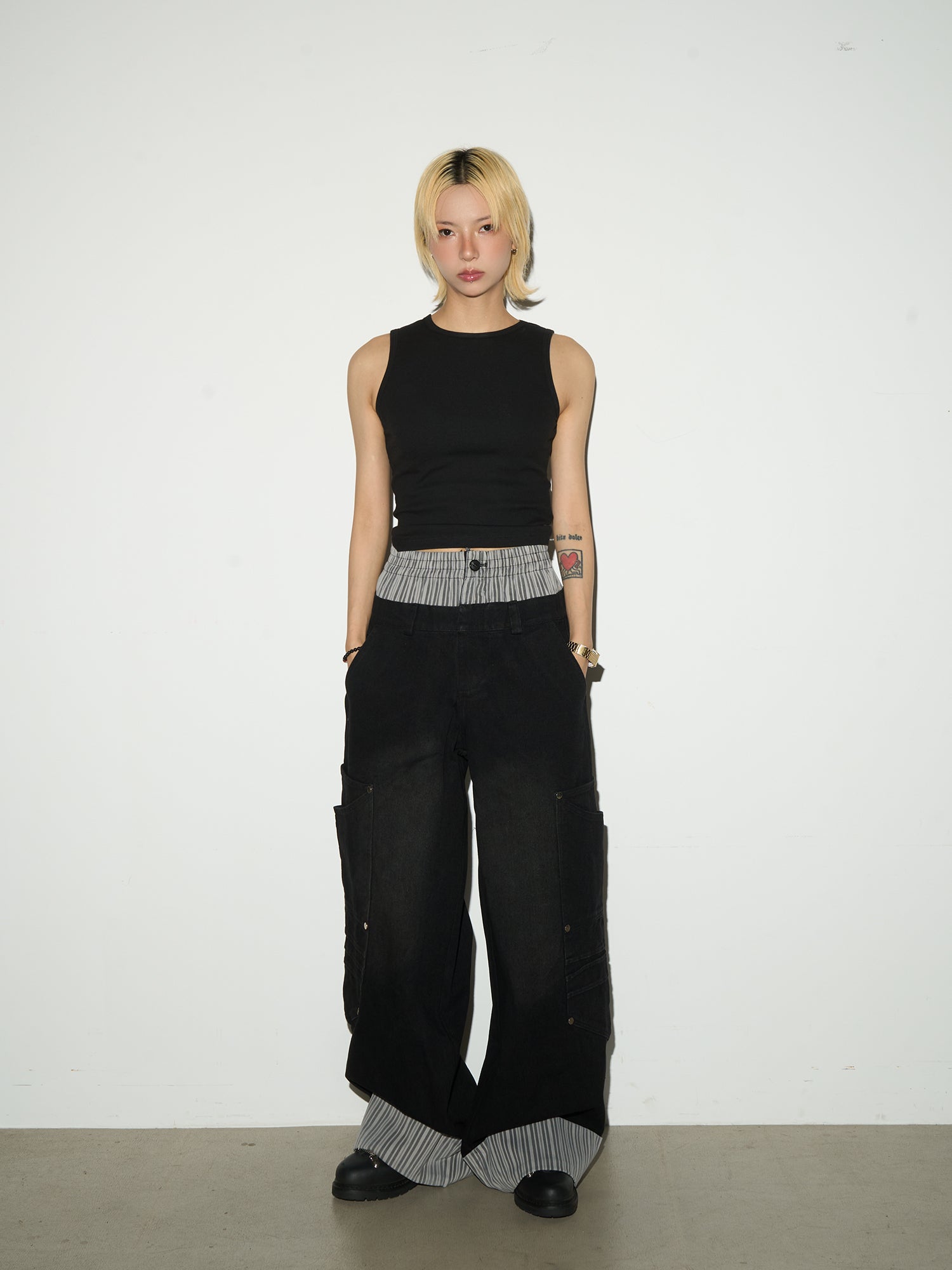 QS572B double waist pants