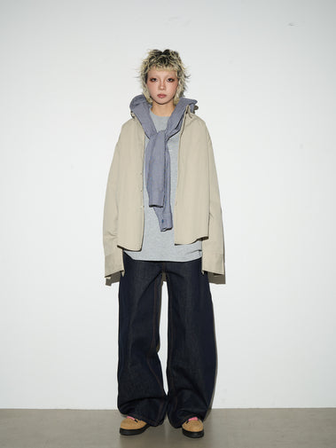 パンツ QS86(QS244B LOOSE DENIM) QS244B loose denim
