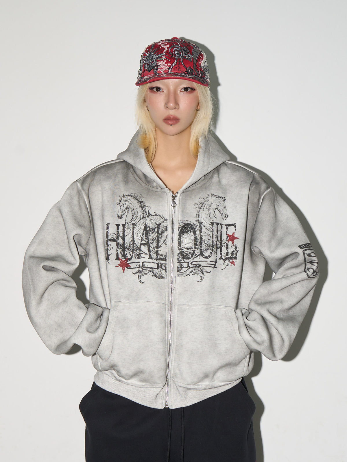 QS908B zip hoodie