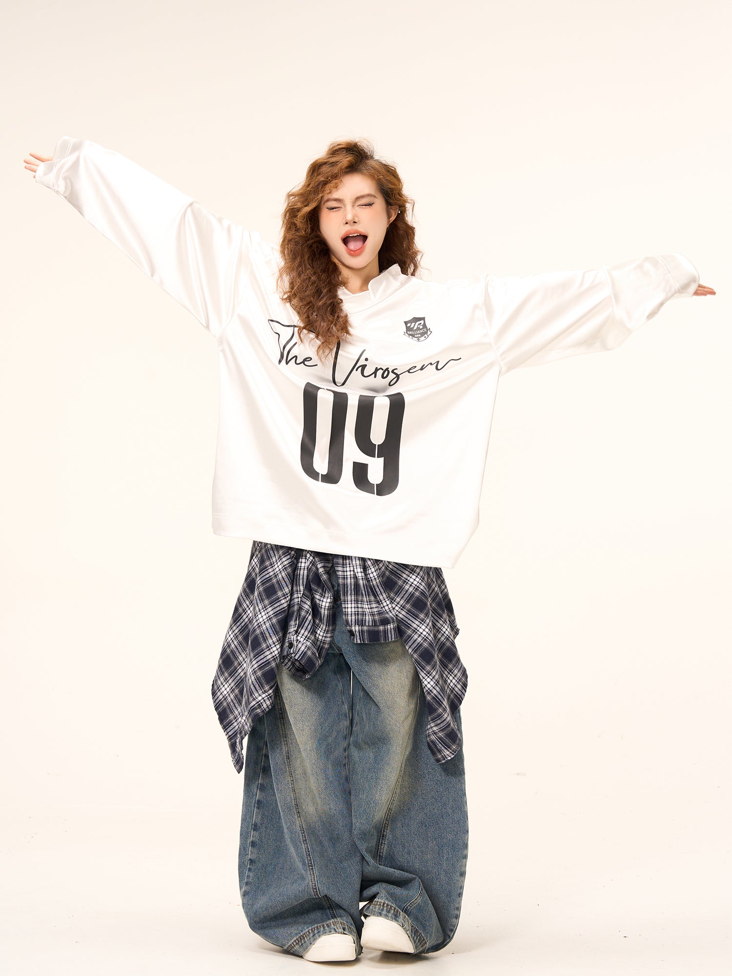 QS858A uniform L/S tee