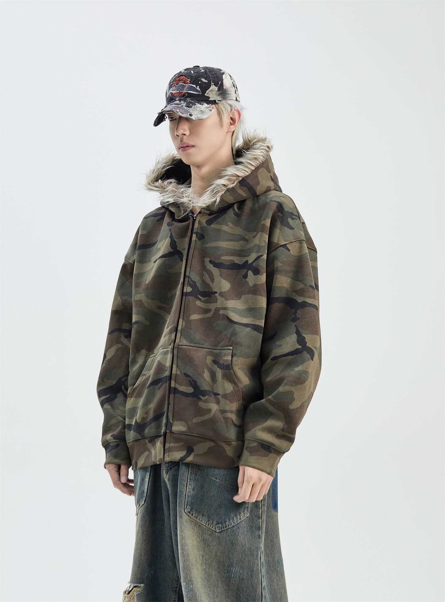 QS313B camouflage hoodie