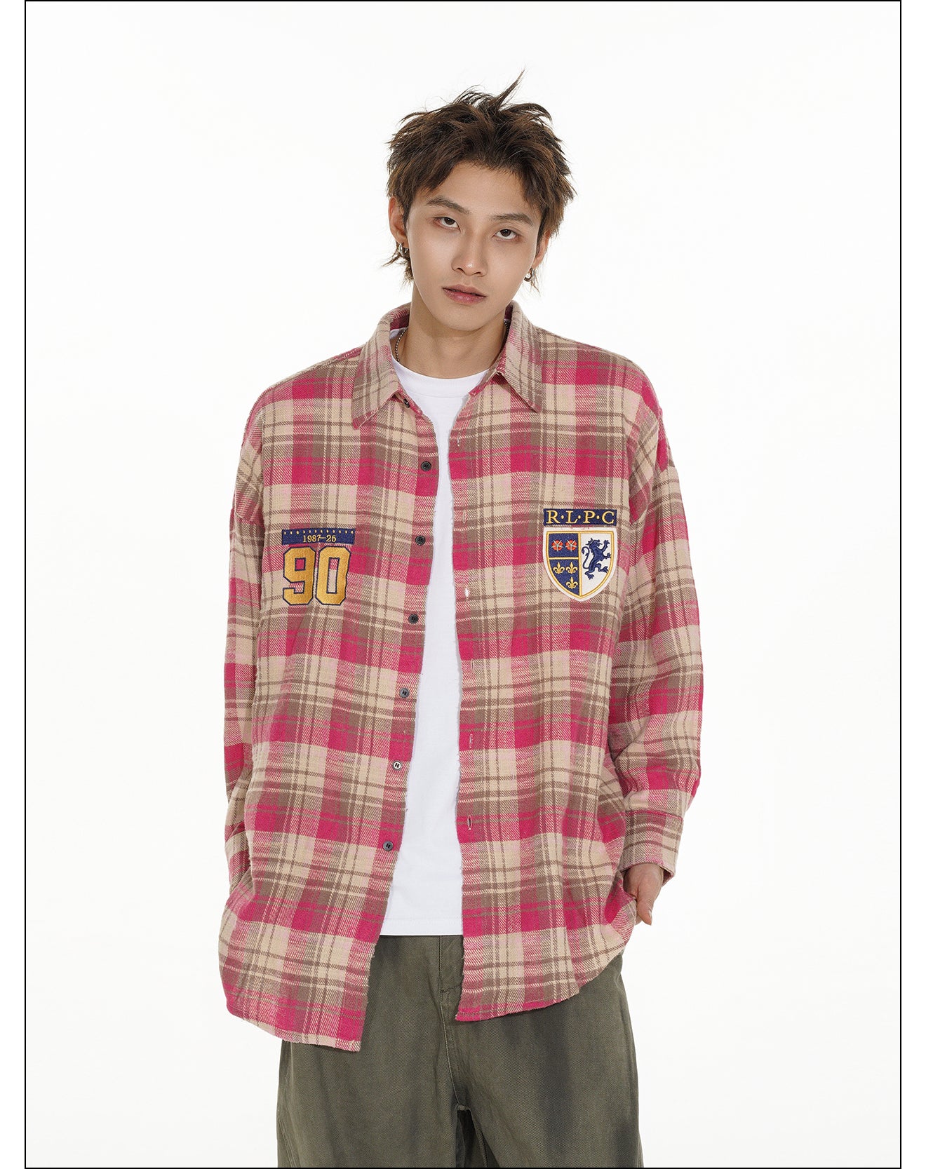 QS972A check shirts