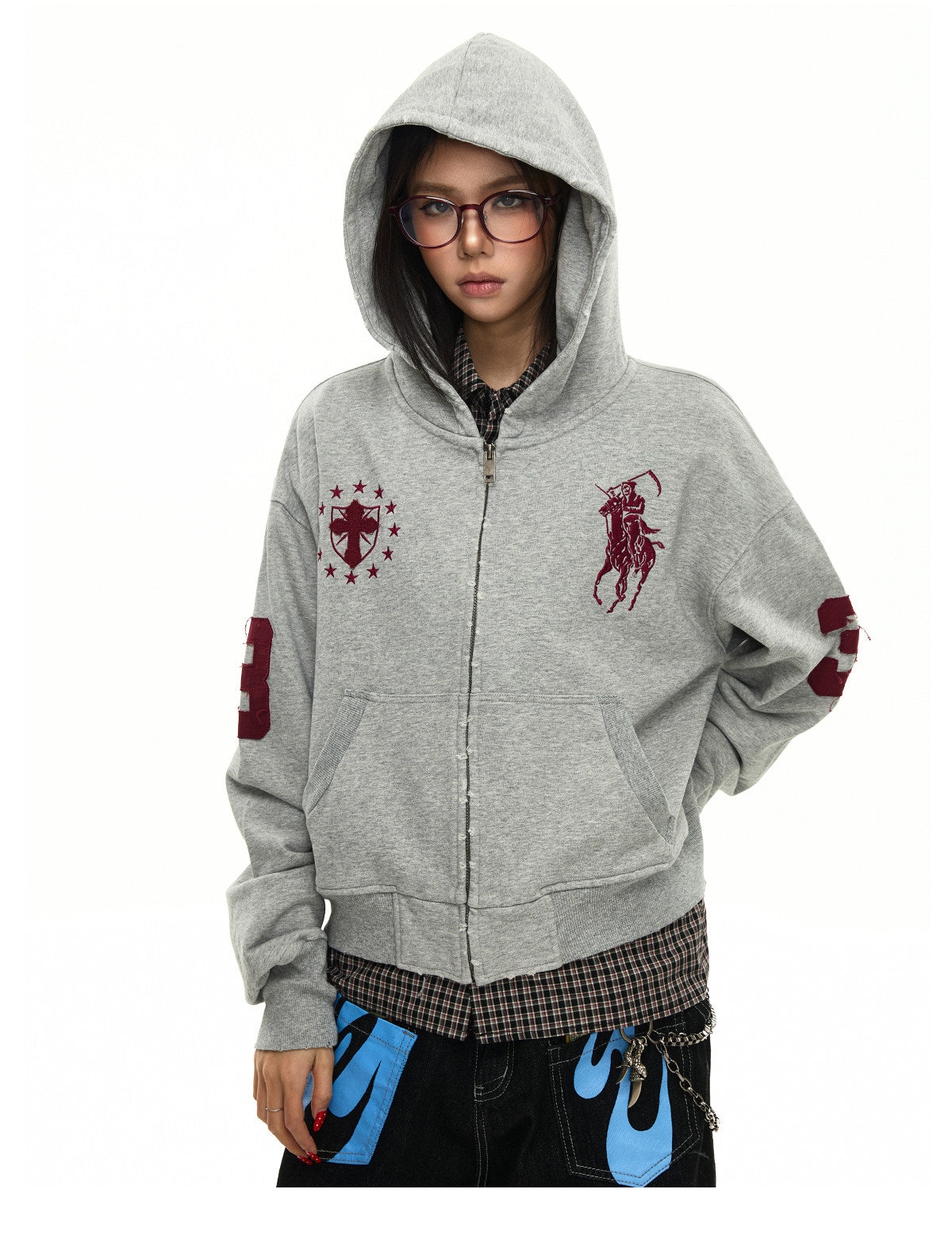 QS674B zip hoodie