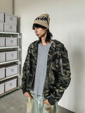 QS614B camouflage hoodie