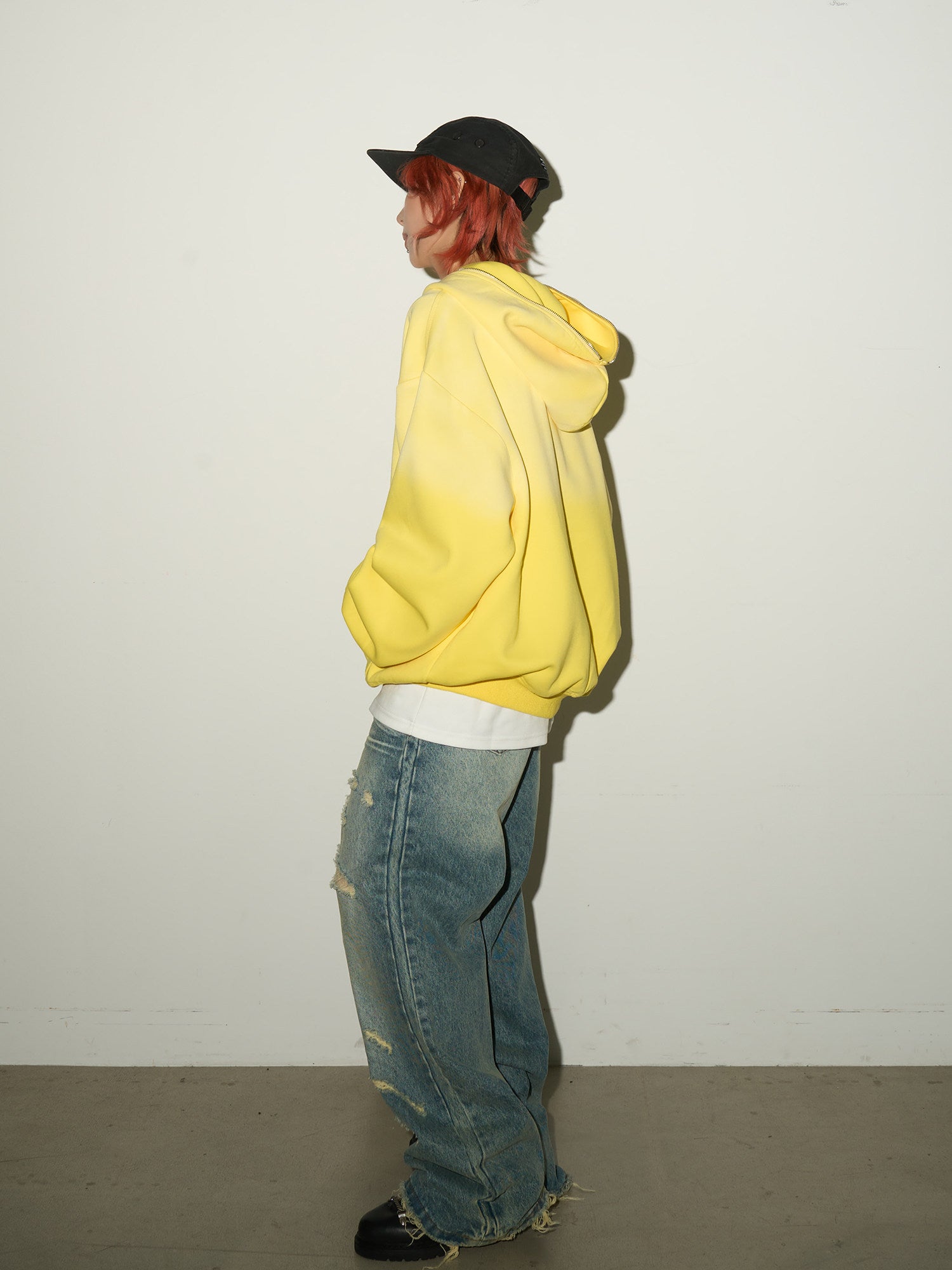 QS703B damage denim