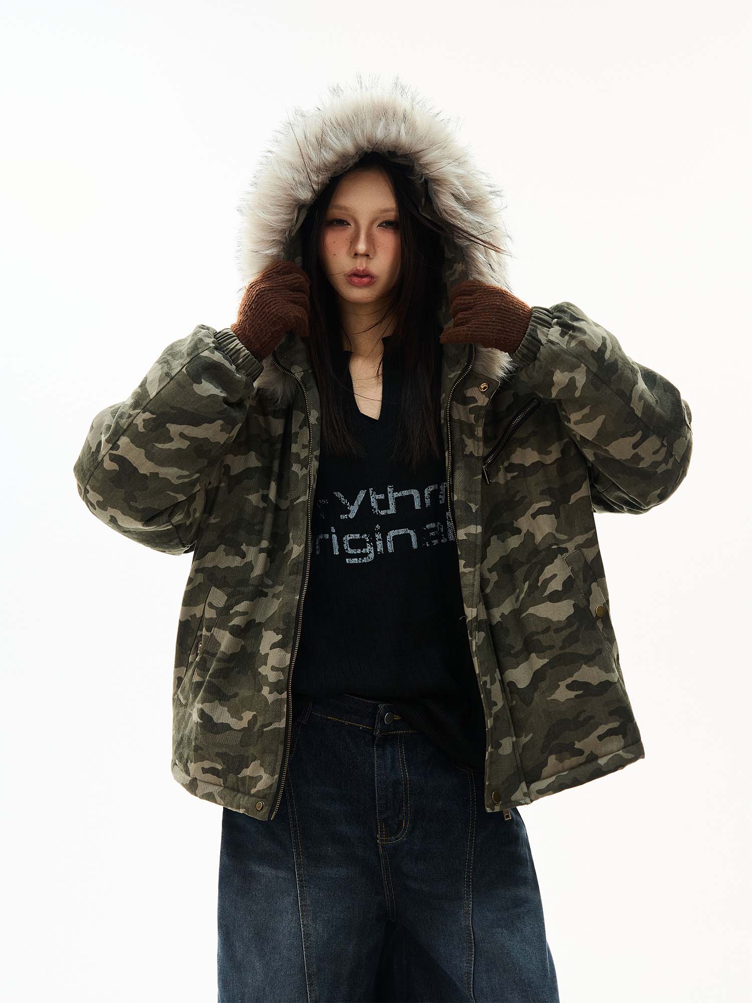 QS991A camouflage padded jacket