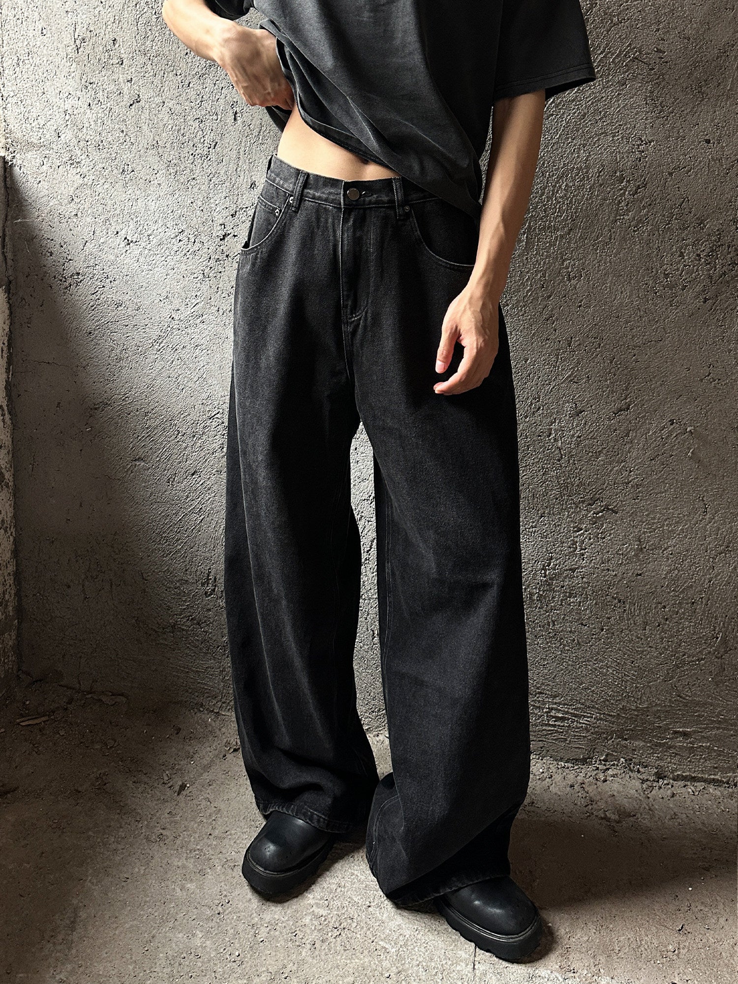 QS821B wash denim