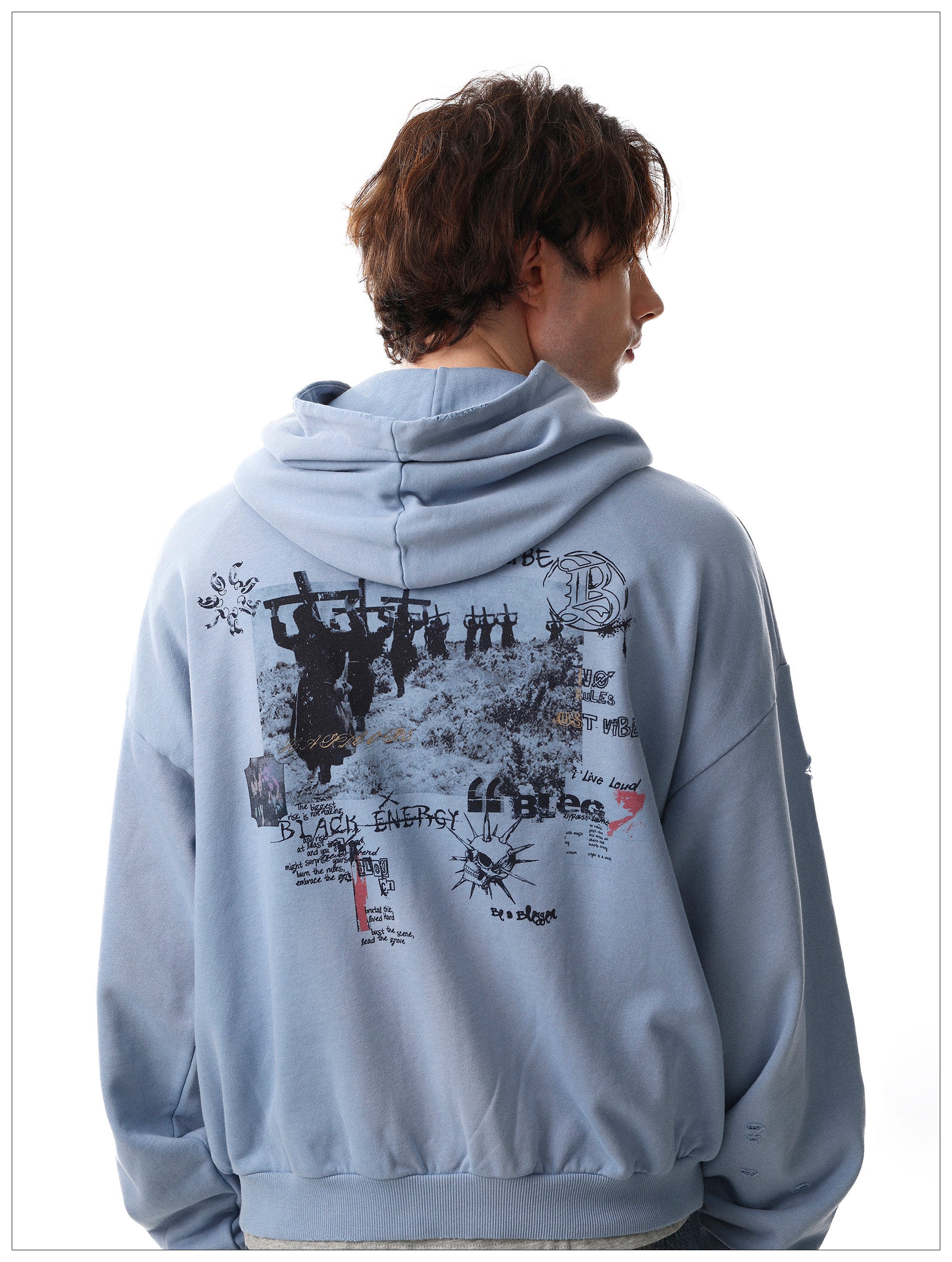 QS686B zip hoodie