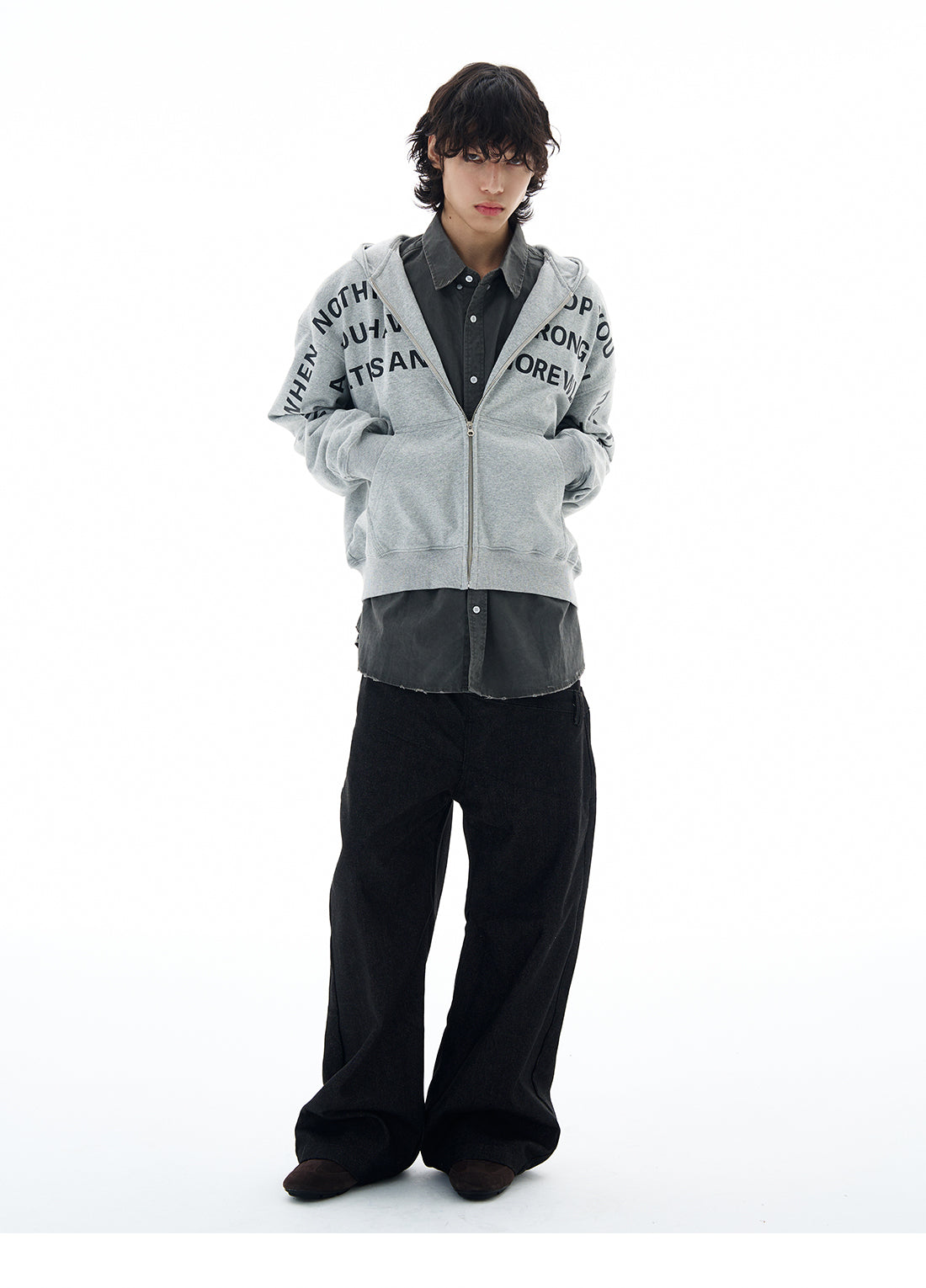 QS611B zip hoodie