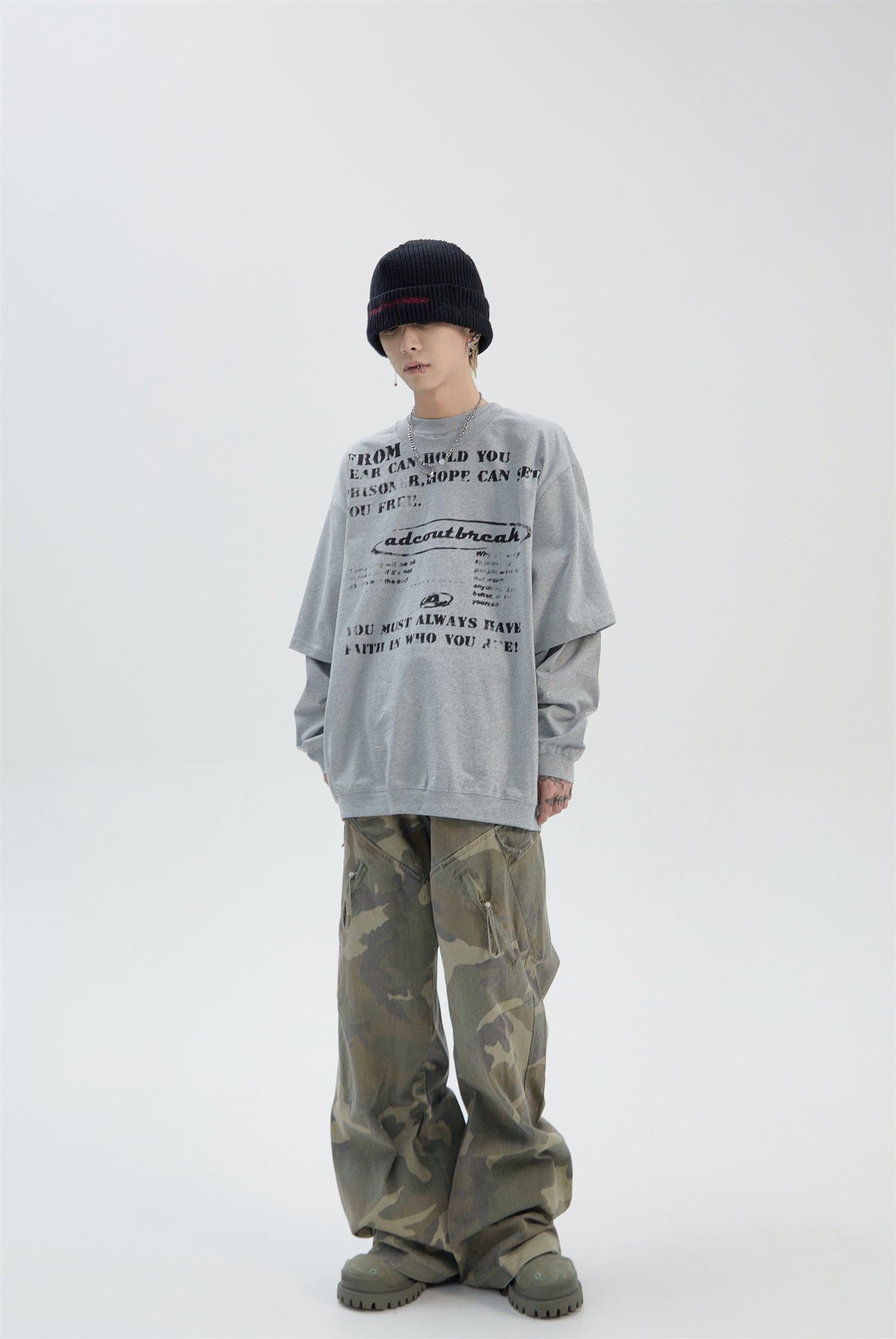 QS890A layered L/S tops