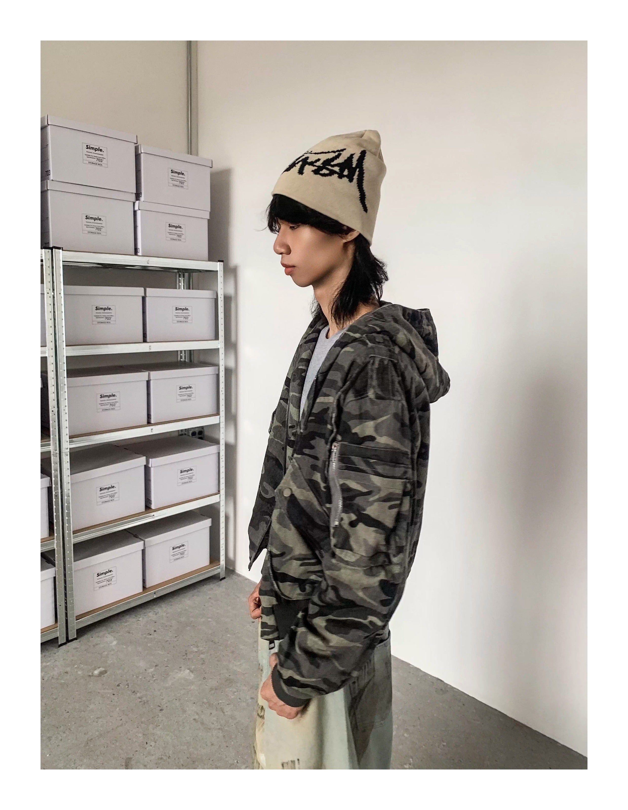 QS614B camouflage hoodie