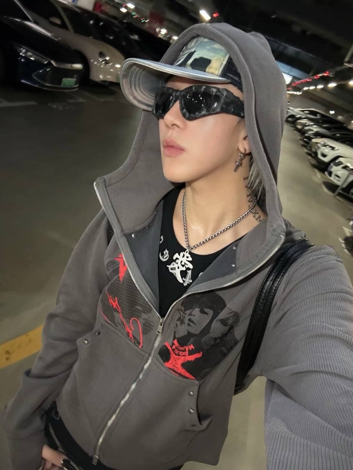 QS938B zip hoodie