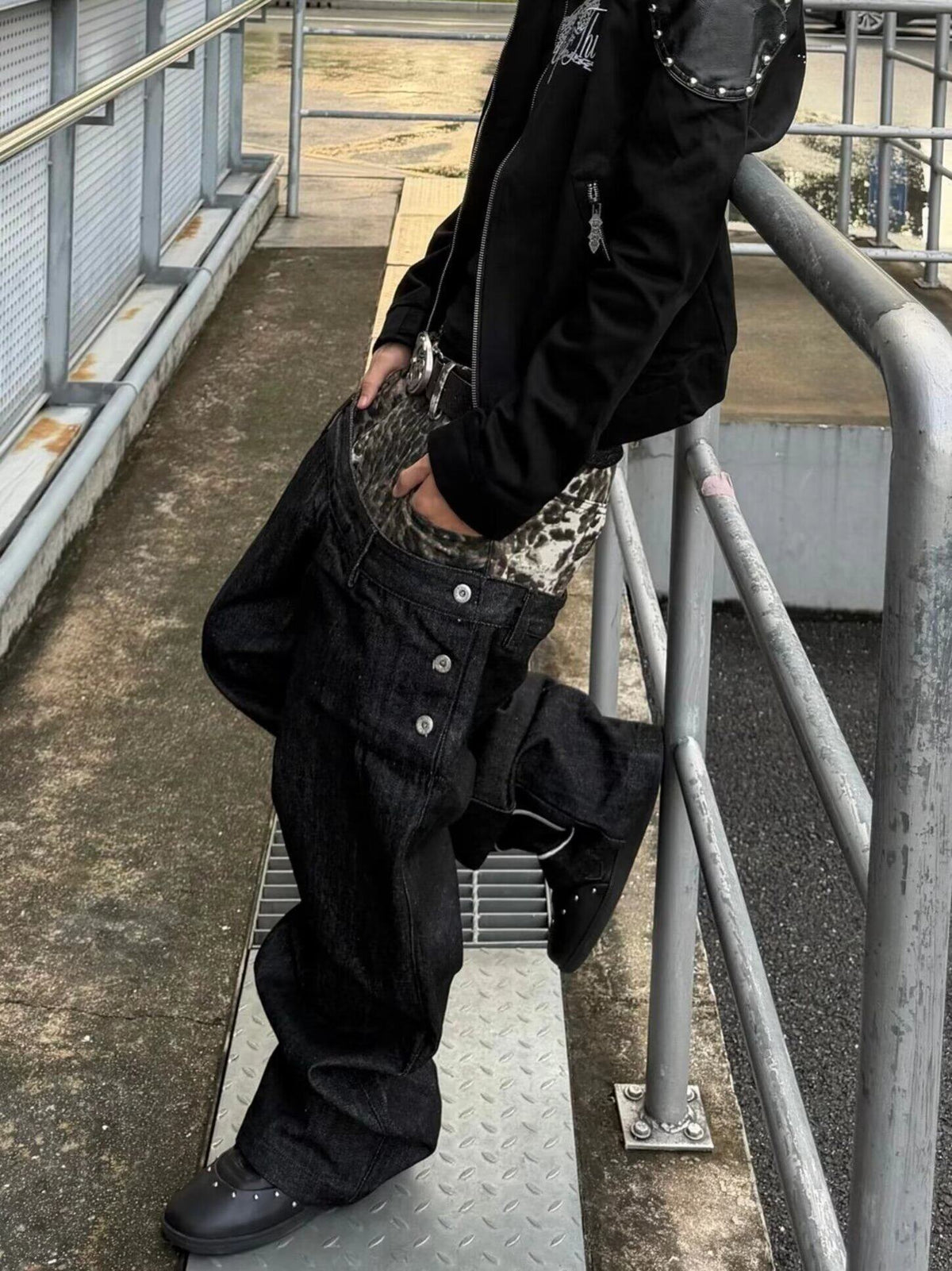 QS944B double waist denim