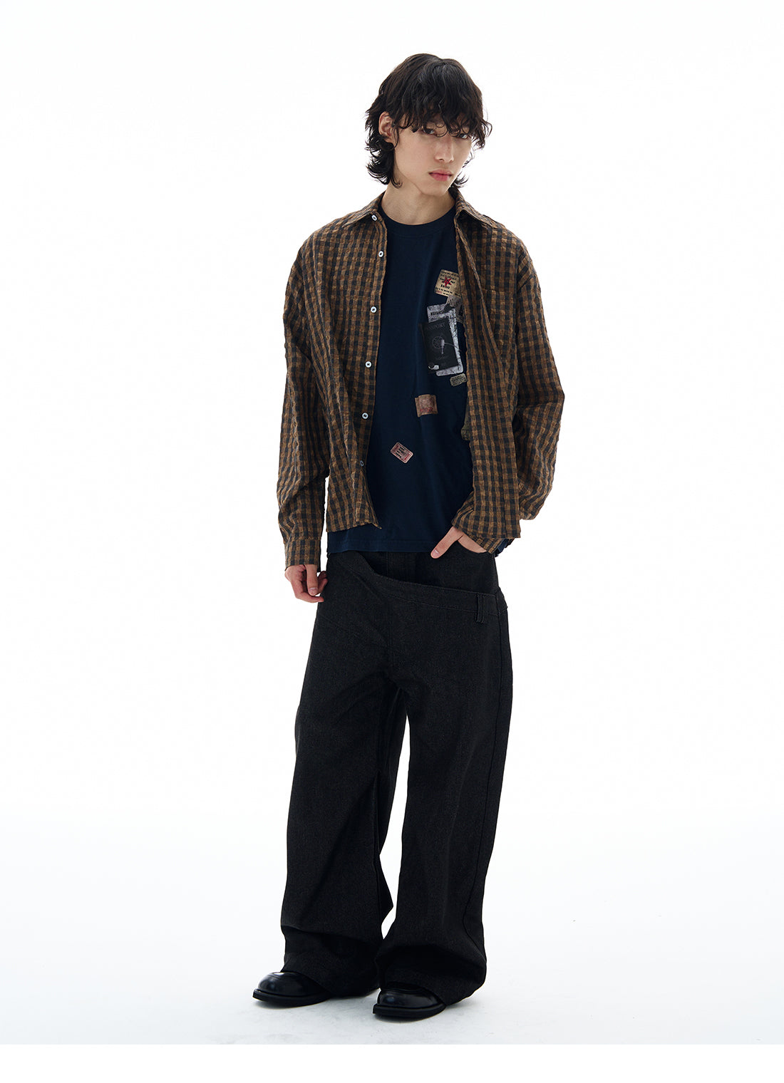 QS609B check shirts