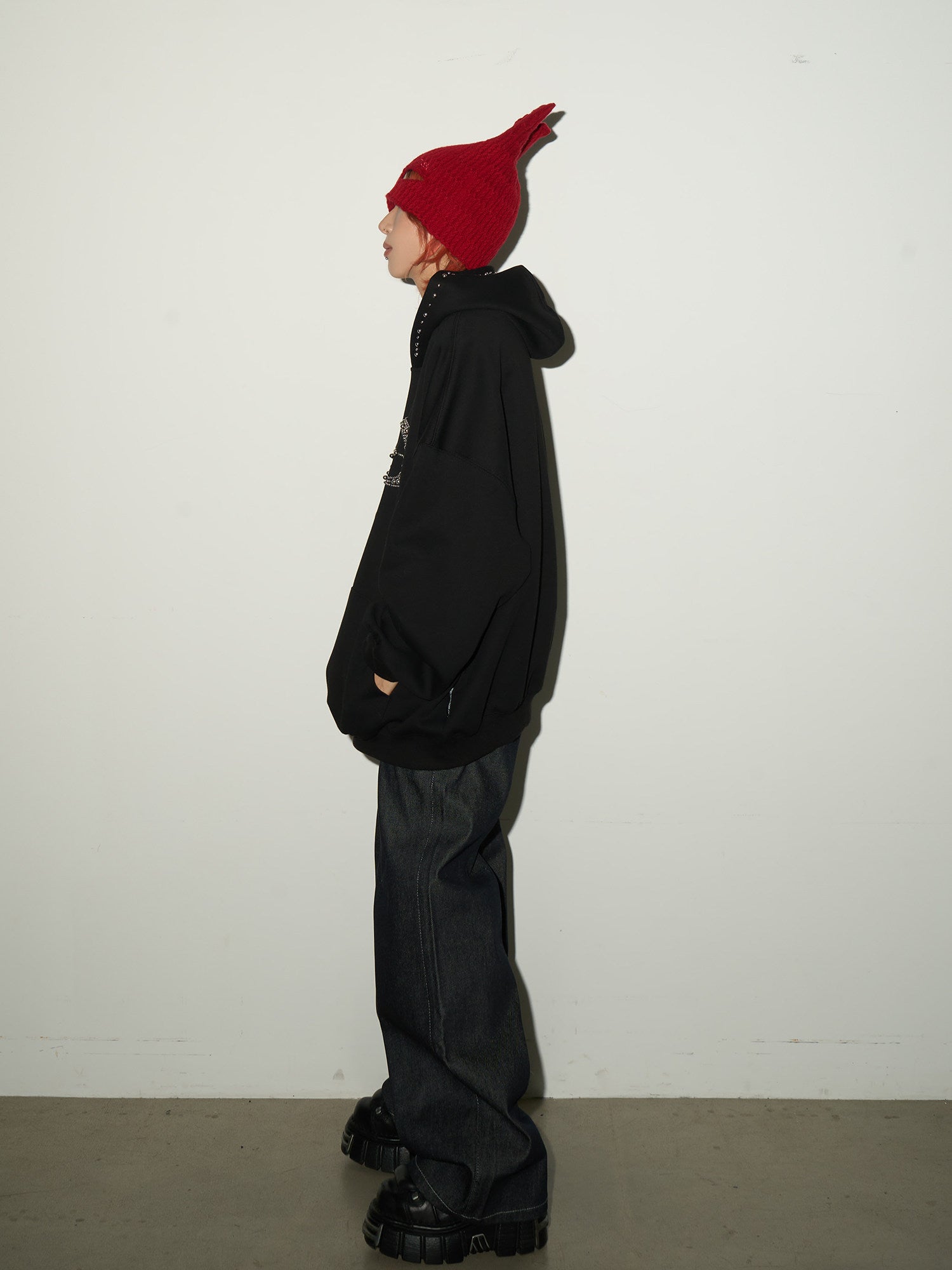 QS710B loose hoodie