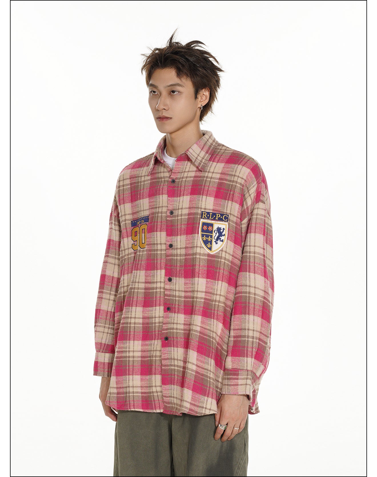 QS972A check shirts