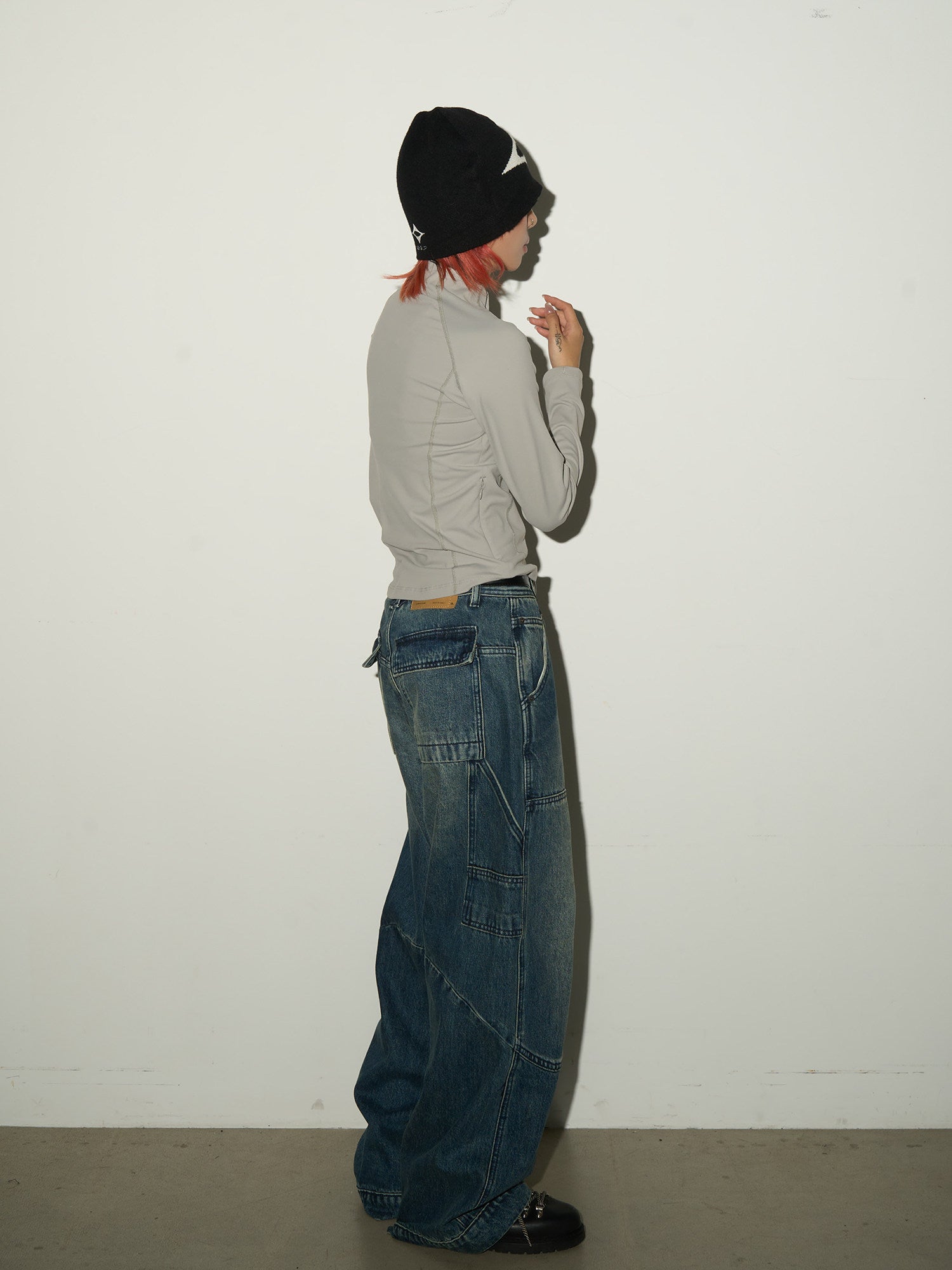 QS739B wash denim