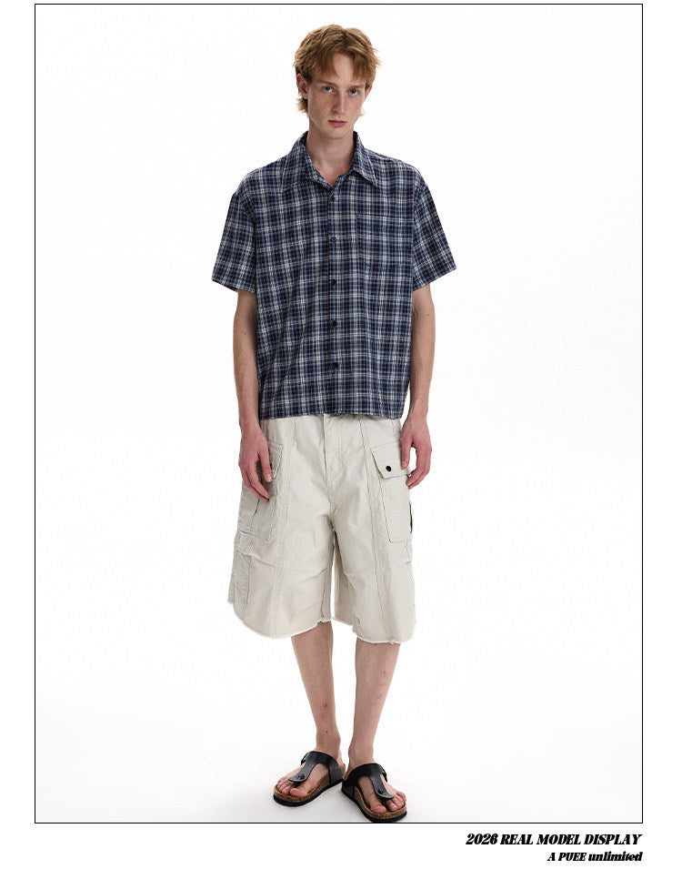 QS798B check shirts