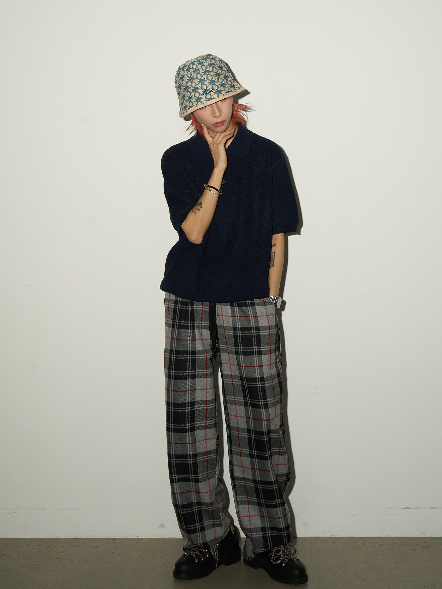 QS746B check pants
