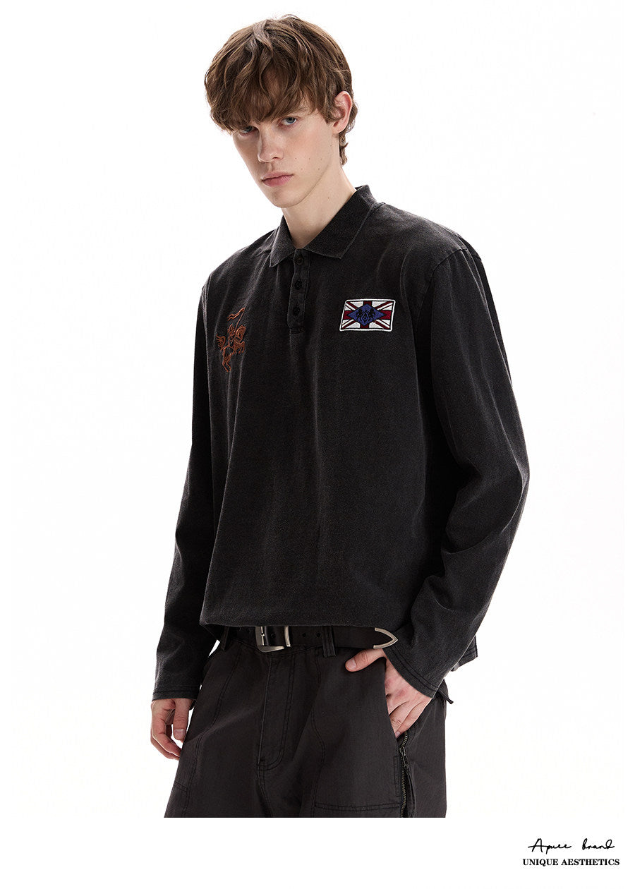 QS896B L/S polo