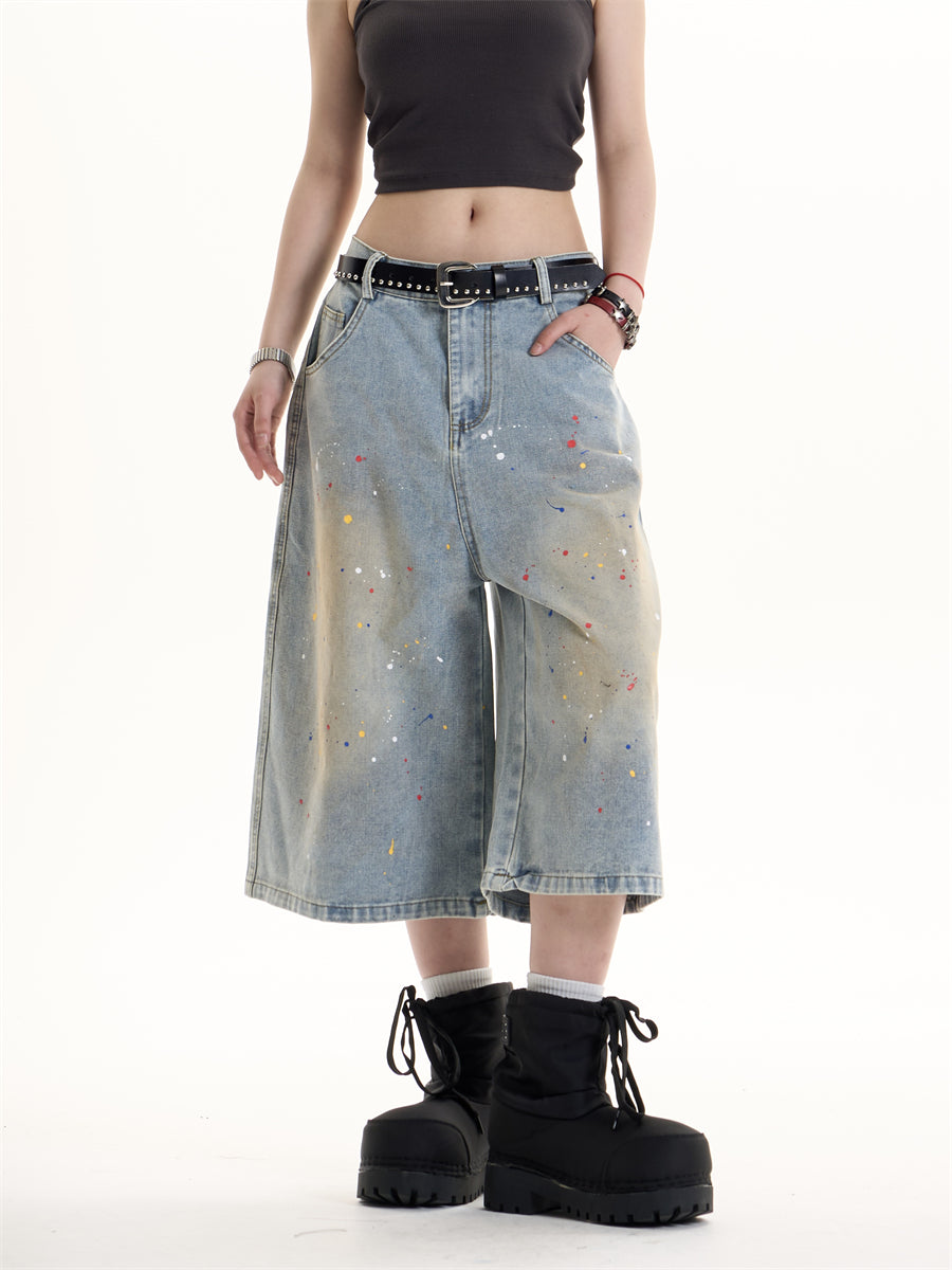 QS554B denim shorts